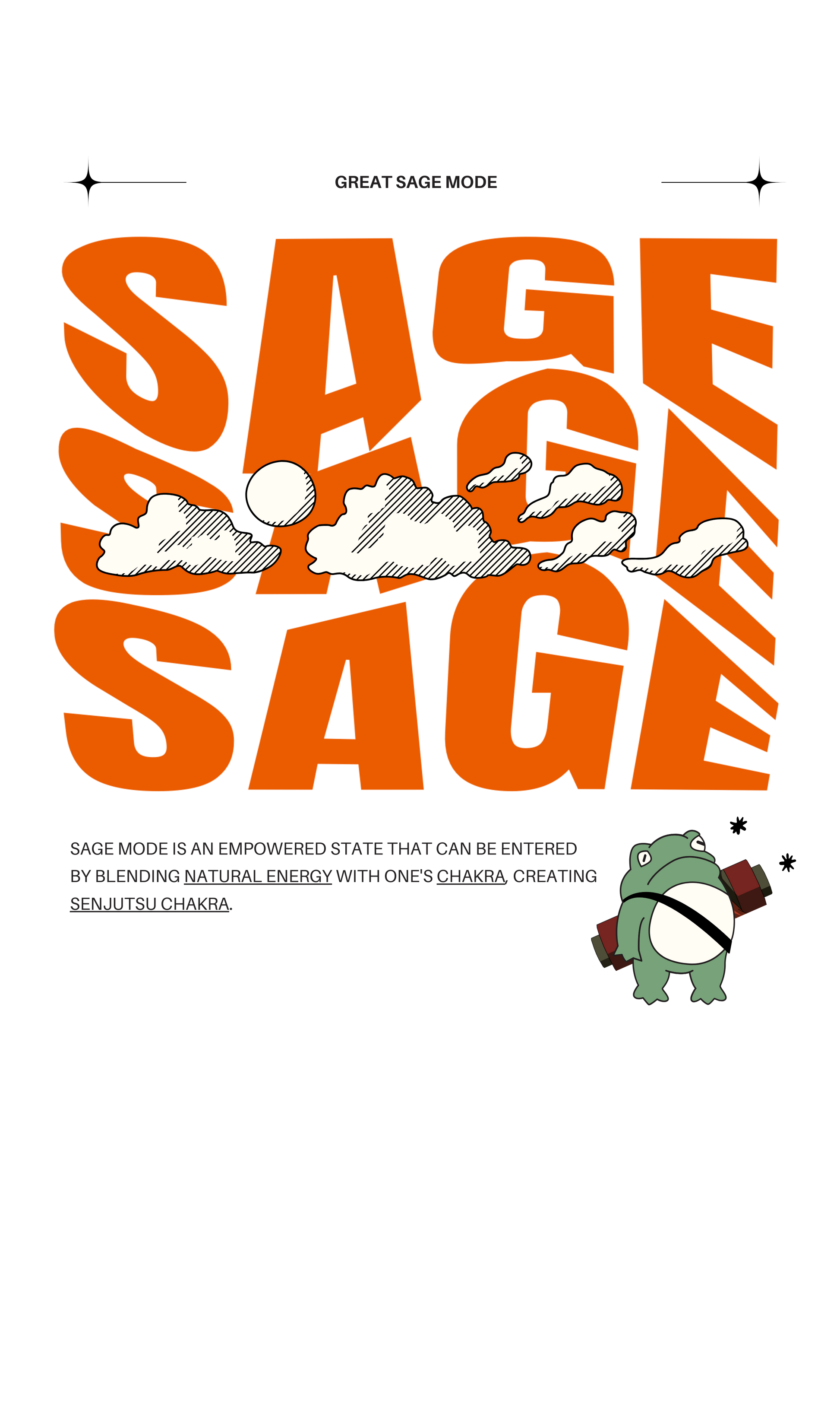 Sage Mode Anime Retro Aesthetic Graphic Tshirt