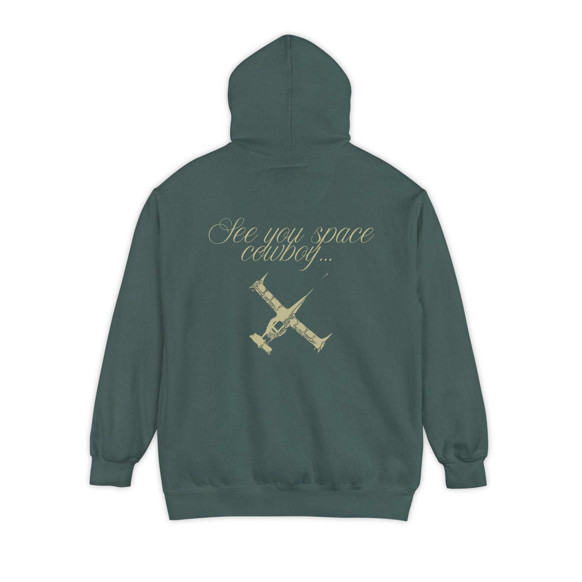 Space Cowboy Relaxed Fit - Heavy Cotton Retro Fashion Hoodie