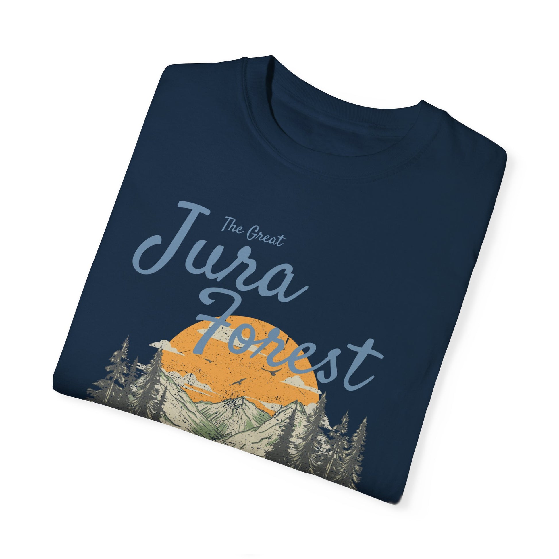 The Great Jura Forest, Monster Nation Retro Style Relaxed Fit Cotton T-Shirt