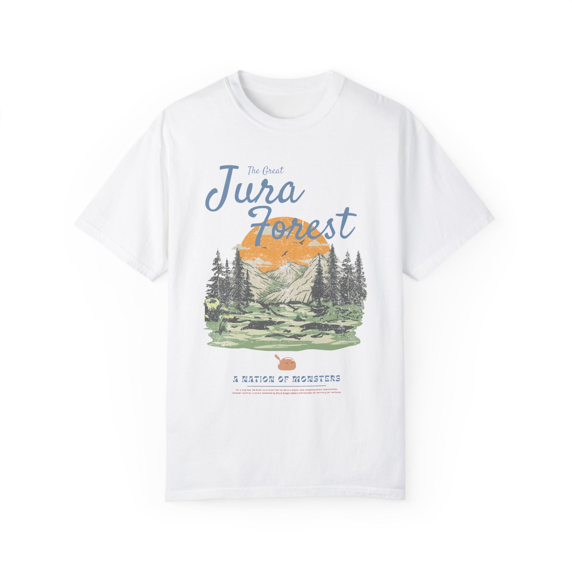 The Great Jura Forest, Monster Nation Retro Style Relaxed Fit Cotton T-Shirt
