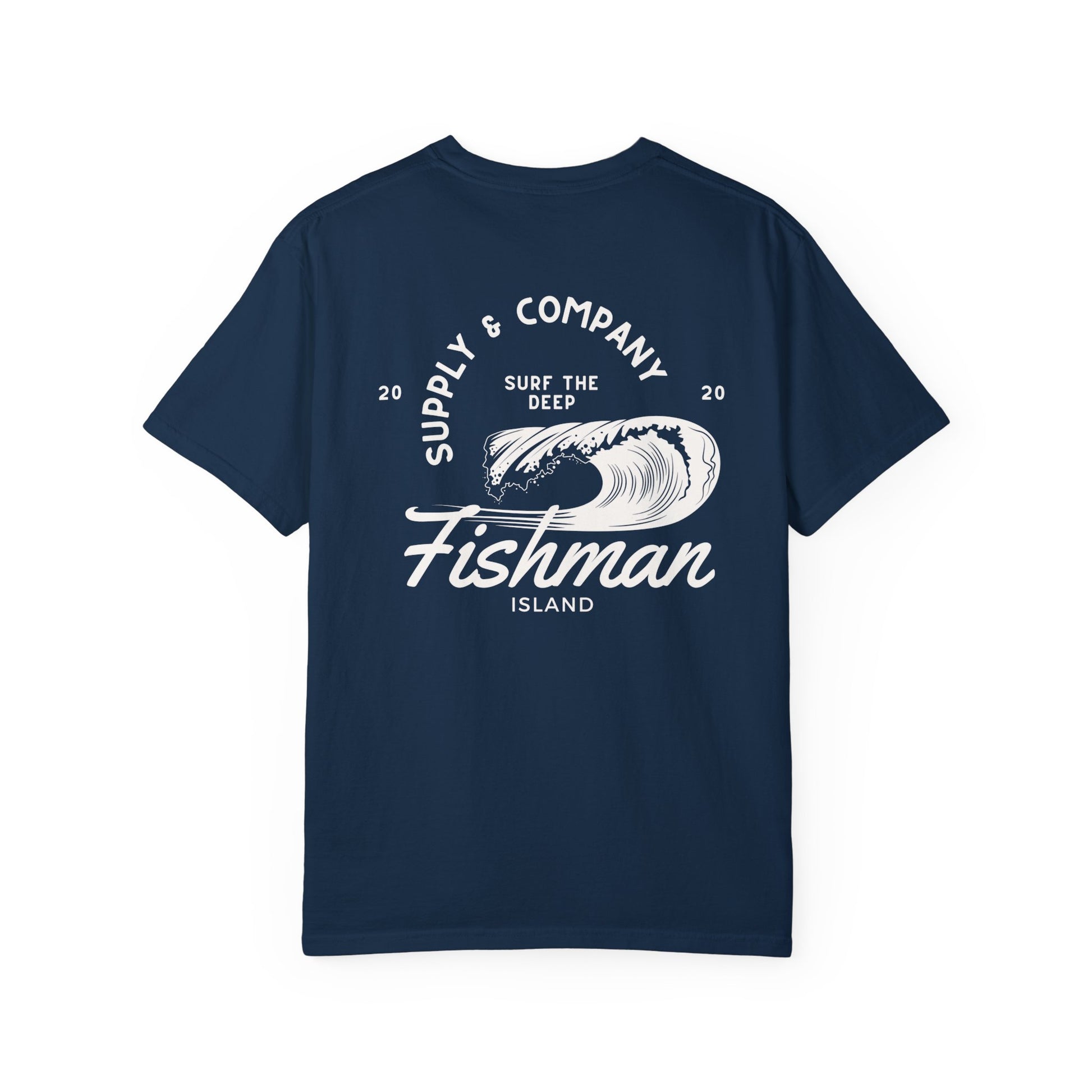 Summer Waves Retro Style Garment-Dyed T-shirt
