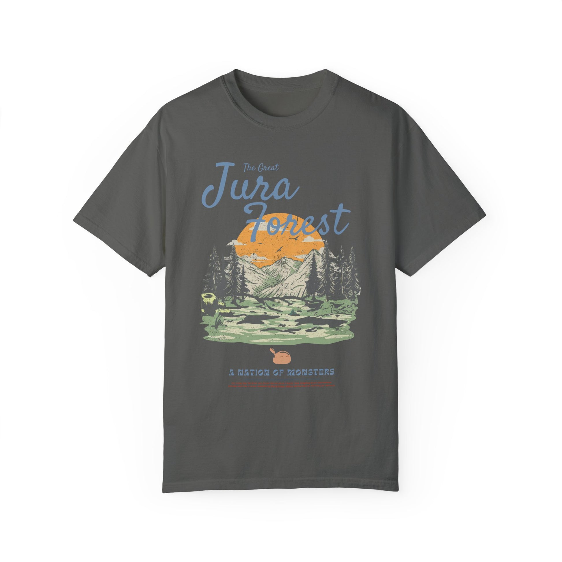 The Great Jura Forest, Monster Nation Retro Style Relaxed Fit Cotton T-Shirt