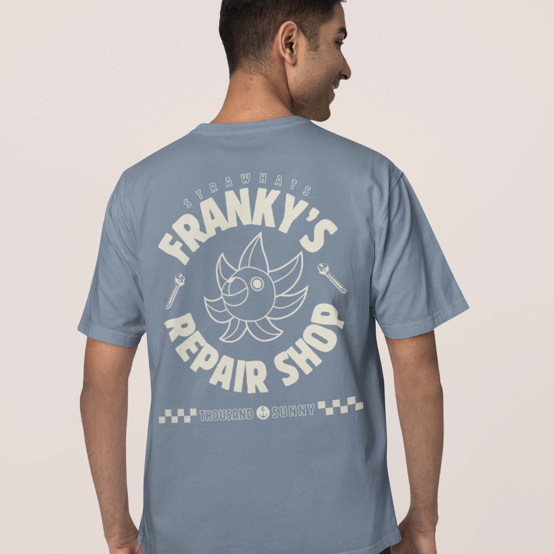 Frankys Repair Shop Vintage Relaxed Fit AnimeT-shirt