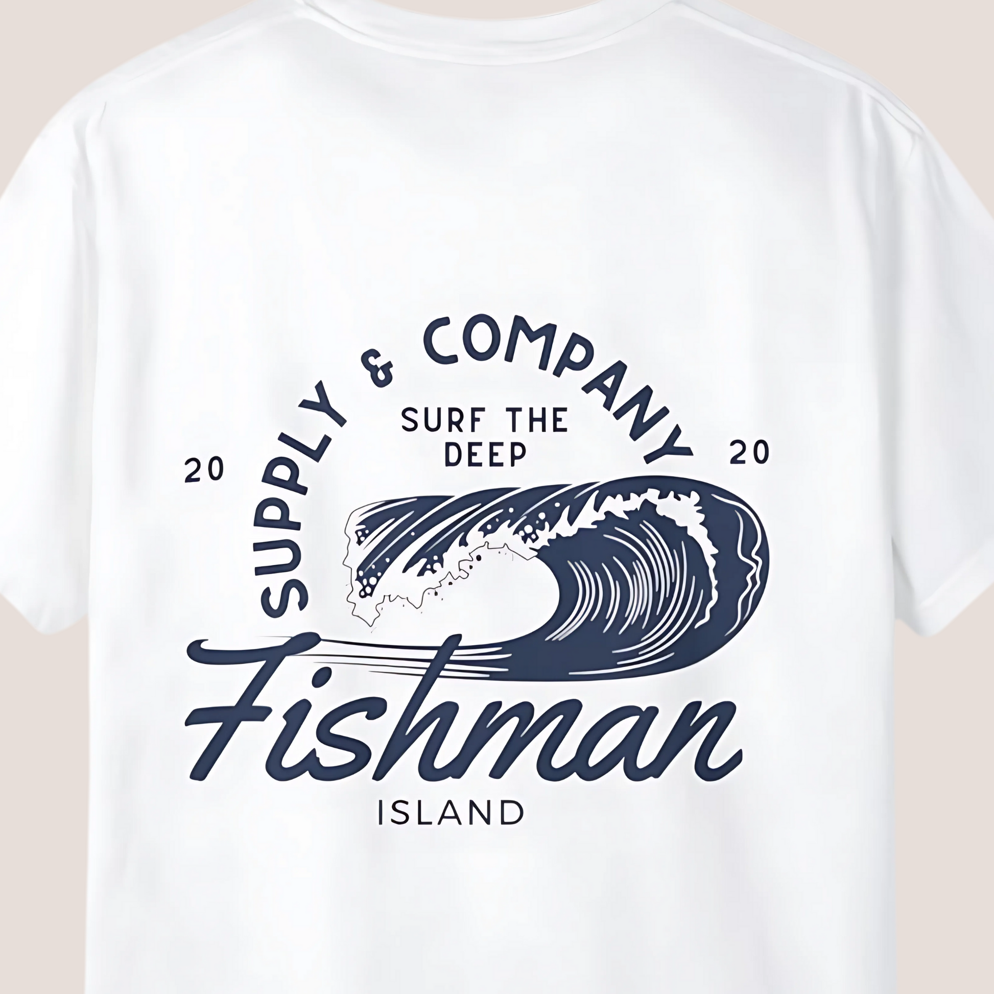 Summer Waves Retro Style Garment-Dyed T-shirt