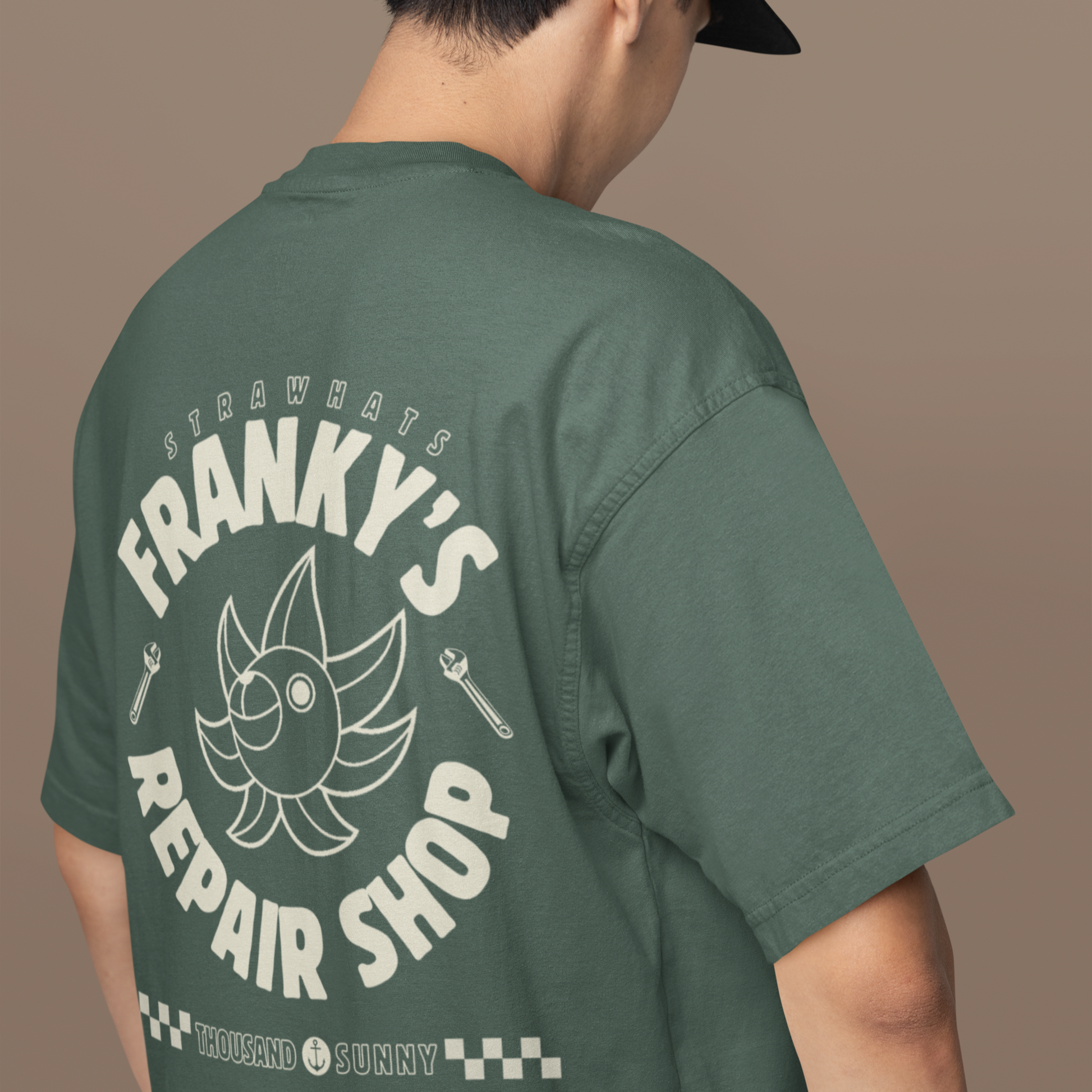 Frankys Repair Shop Vintage Relaxed Fit AnimeT-shirt