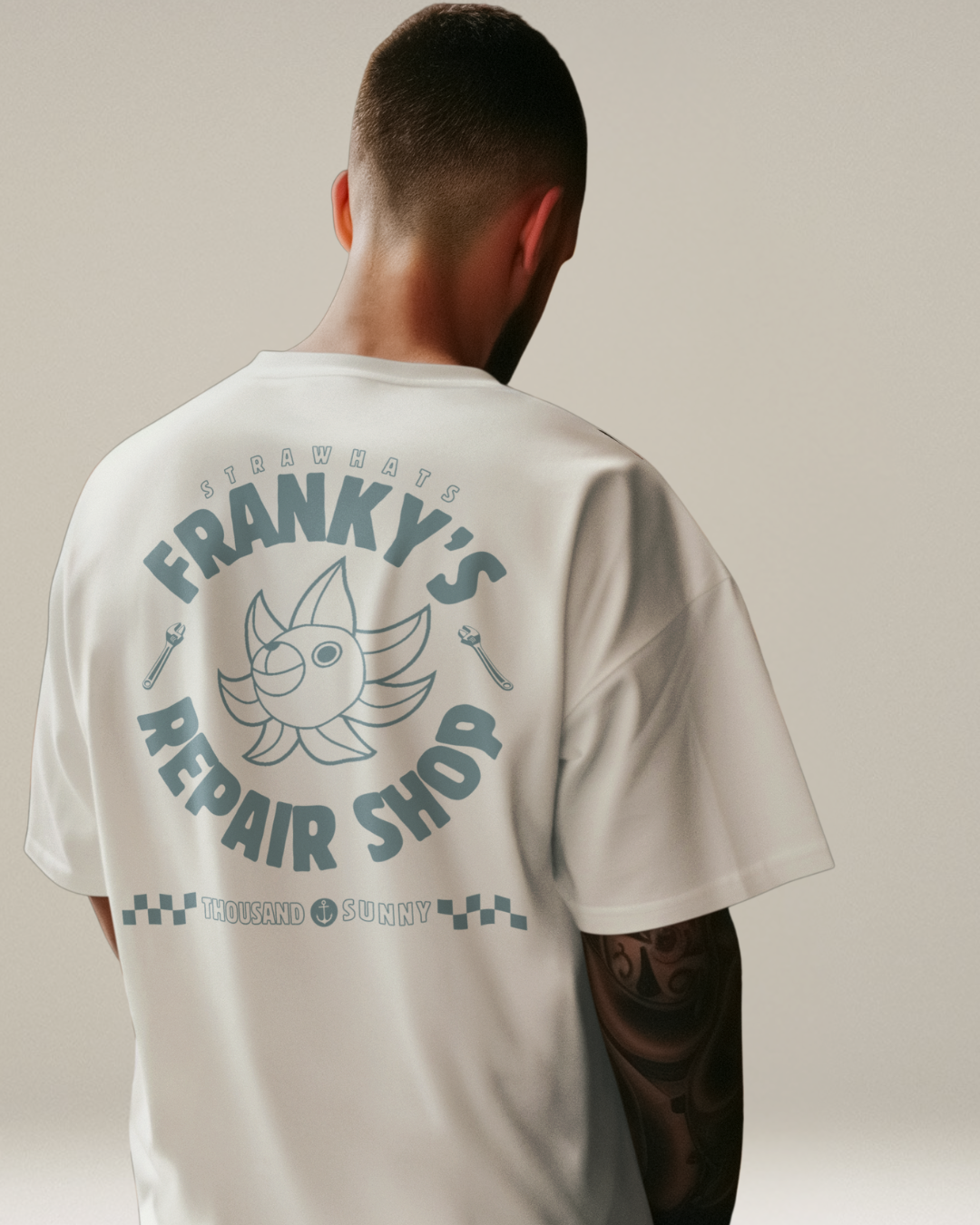 Frankys Repair Shop Vintage Relaxed Fit AnimeT-shirt
