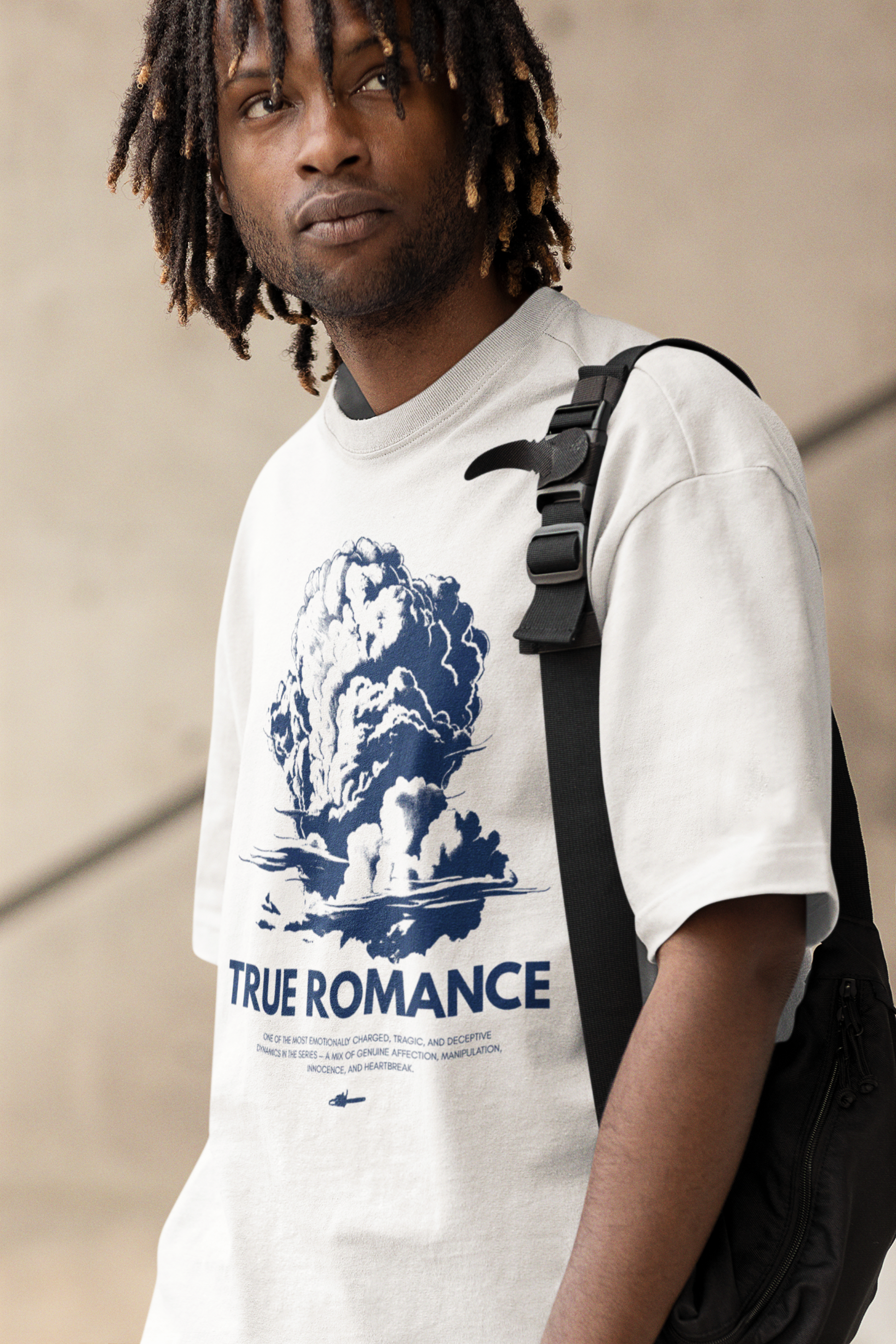 True Romance T‑Shirt — Vintage Cloud Explosion Graphic Tee