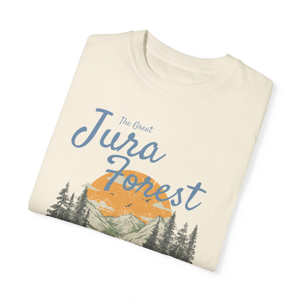 The Great Jura Forest, Monster Nation Retro Style Relaxed Fit Cotton T-Shirt