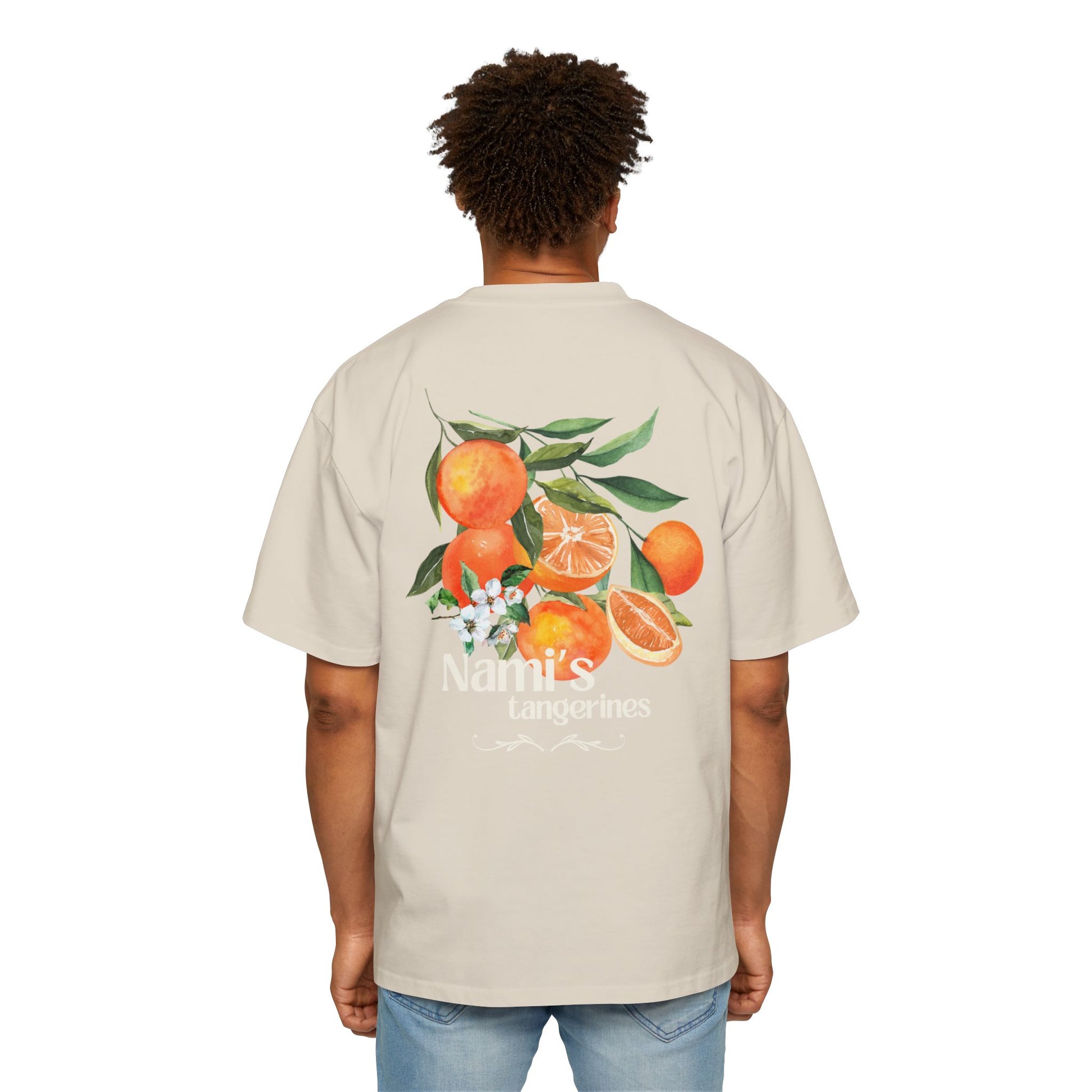 Nami Tangerine Oversized Heavy Cotton T-Shirt