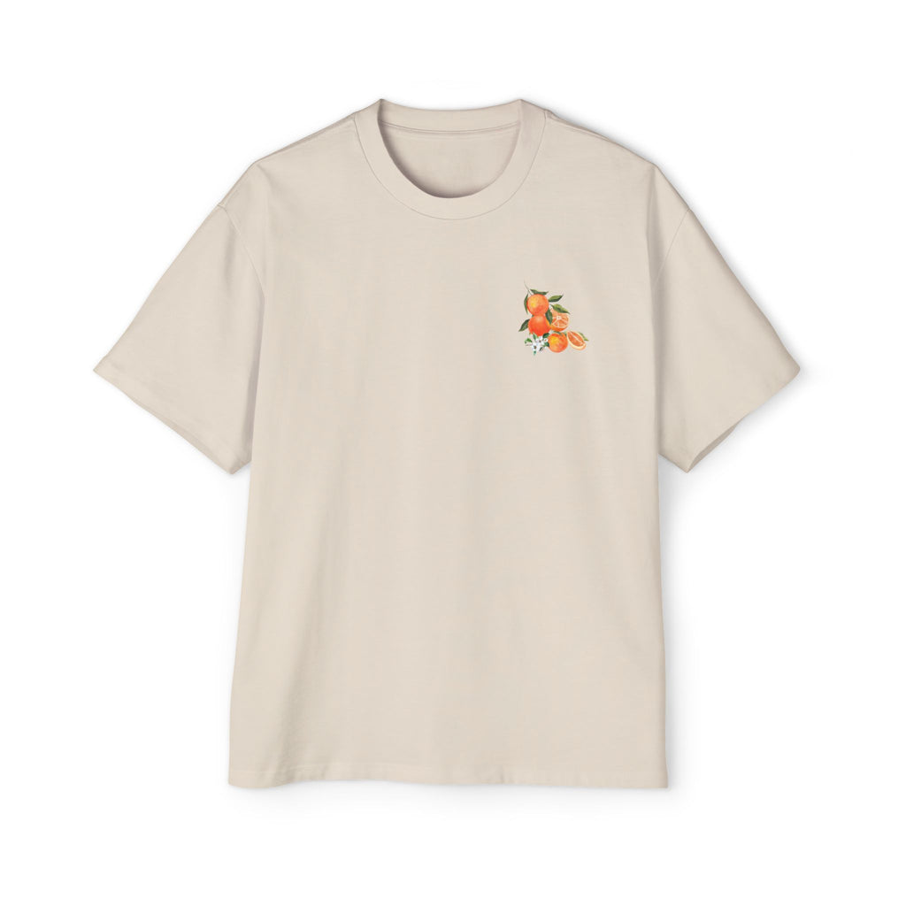 Nami Tangerine Oversized Heavy Cotton T-Shirt
