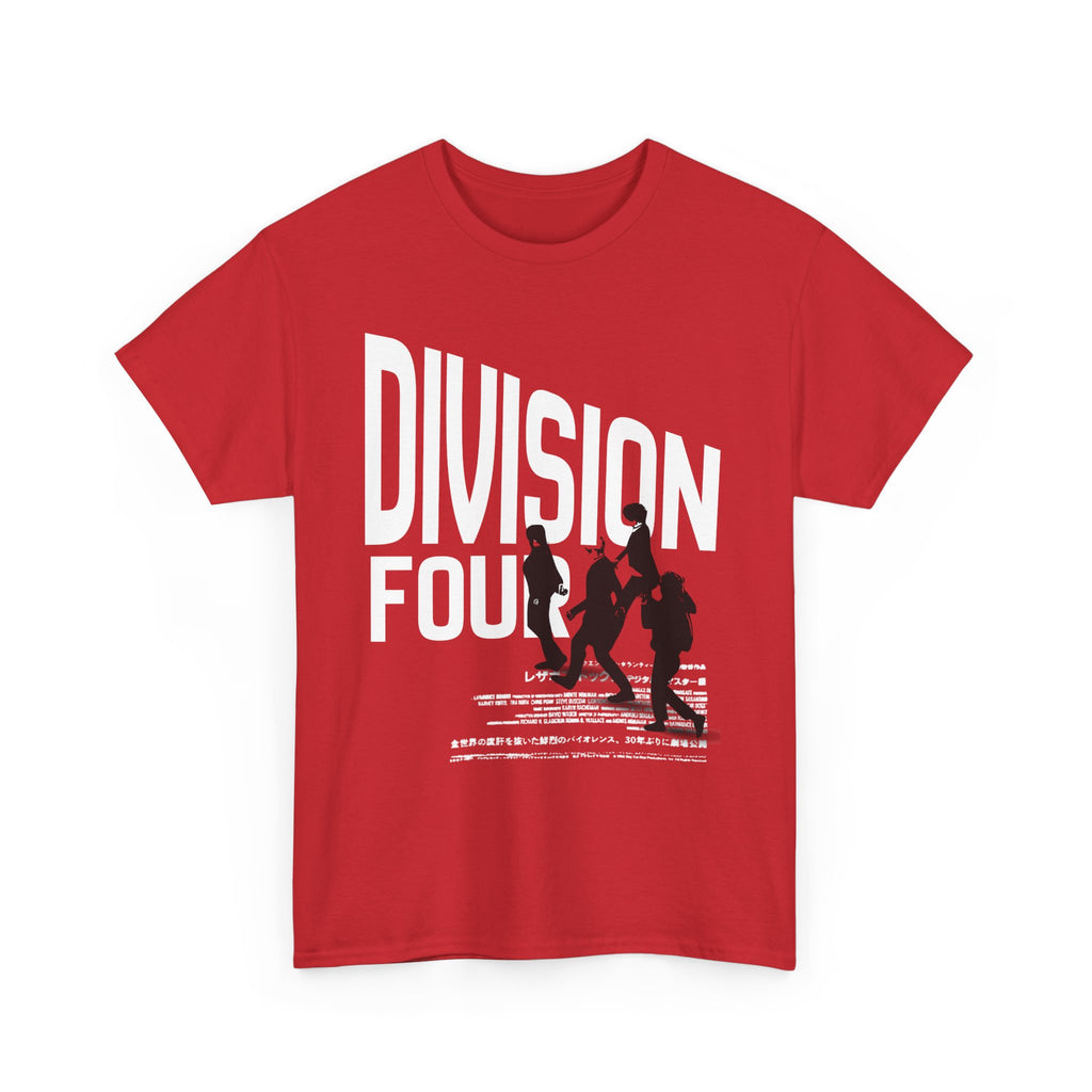 Division Four Graphic Tee — Retro Runner Silhouette Shirt