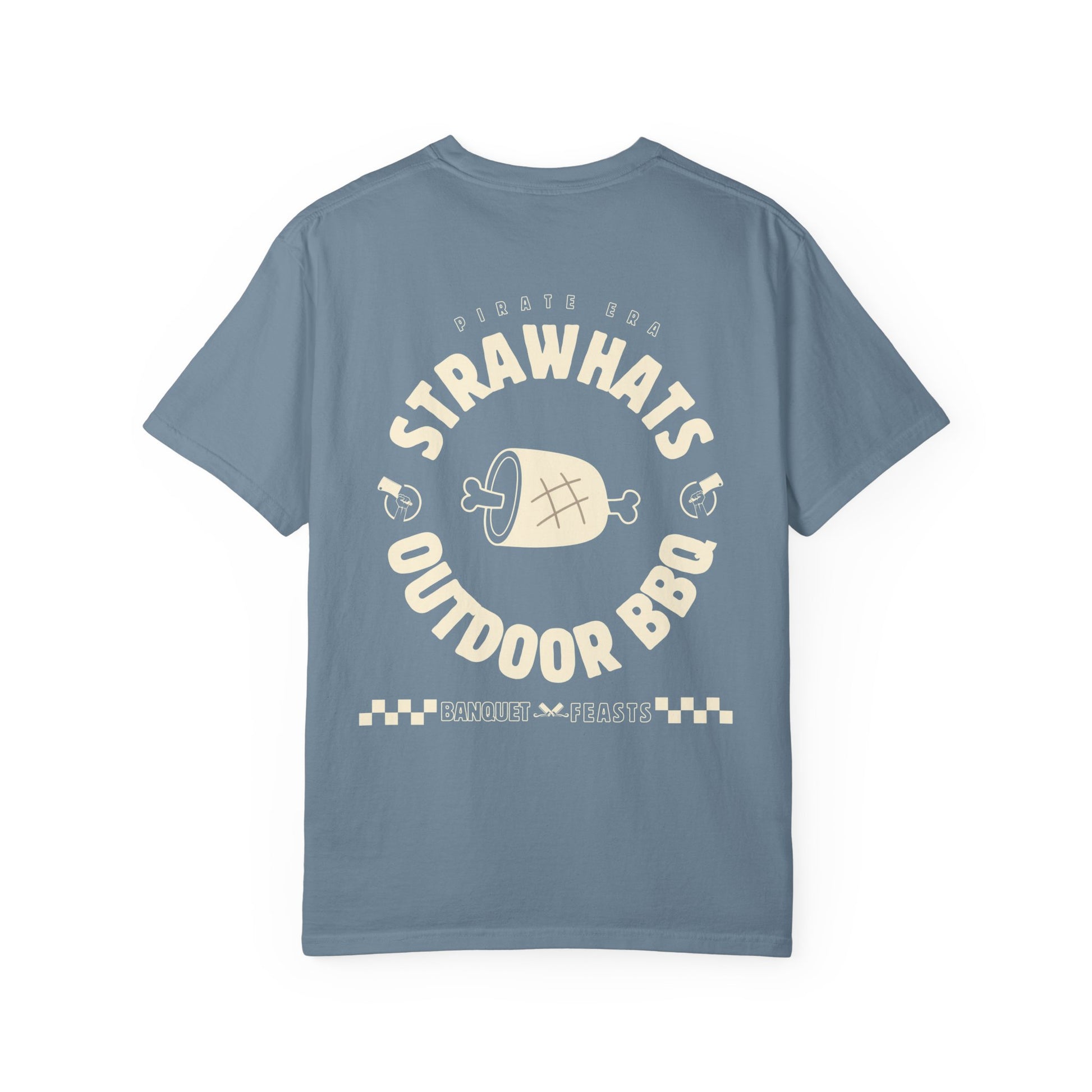 Strawhats Outdoor BBQ T-shirt | Ham Premium Cotton Backprint