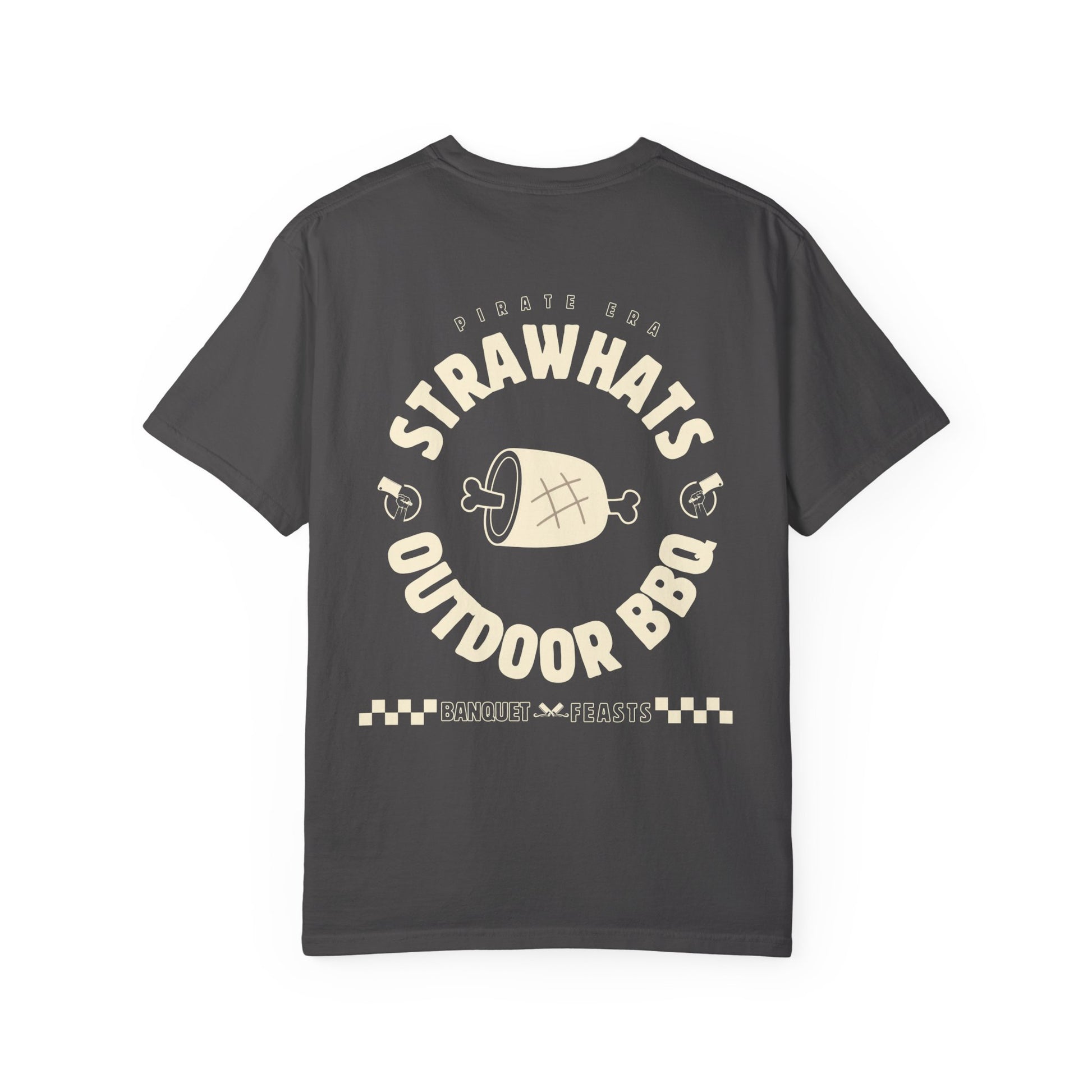 Strawhats Outdoor BBQ T-shirt | Ham Premium Cotton Backprint