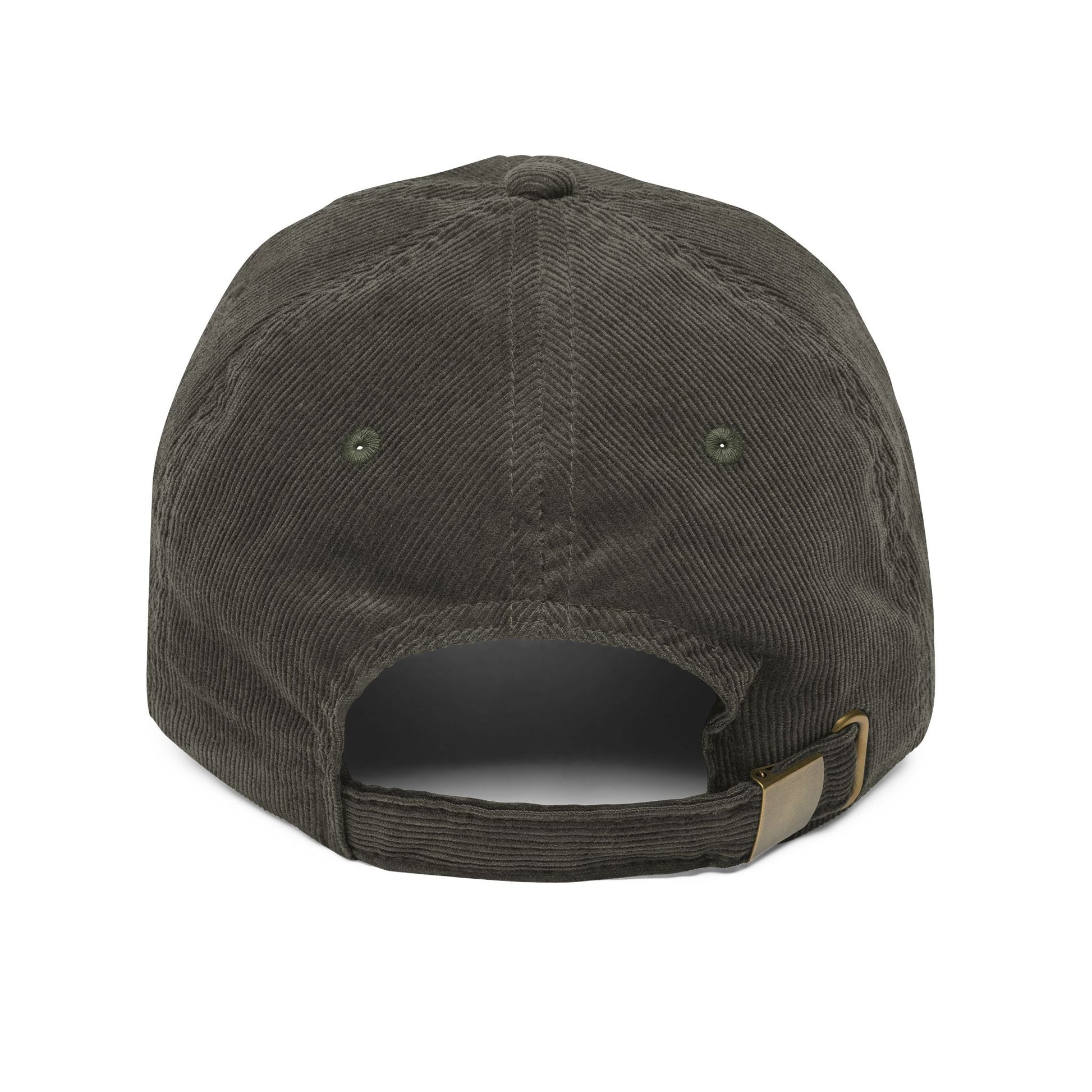 Vintage Corduroy Cap with Embroidered 'Kaiju' - Stylish anime Hat for Casual Wear