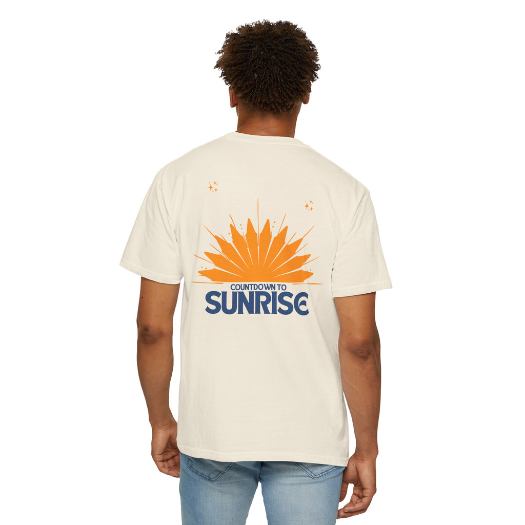 Sunrise Countdown Anime Unisex Garment-Dyed T-Shirt