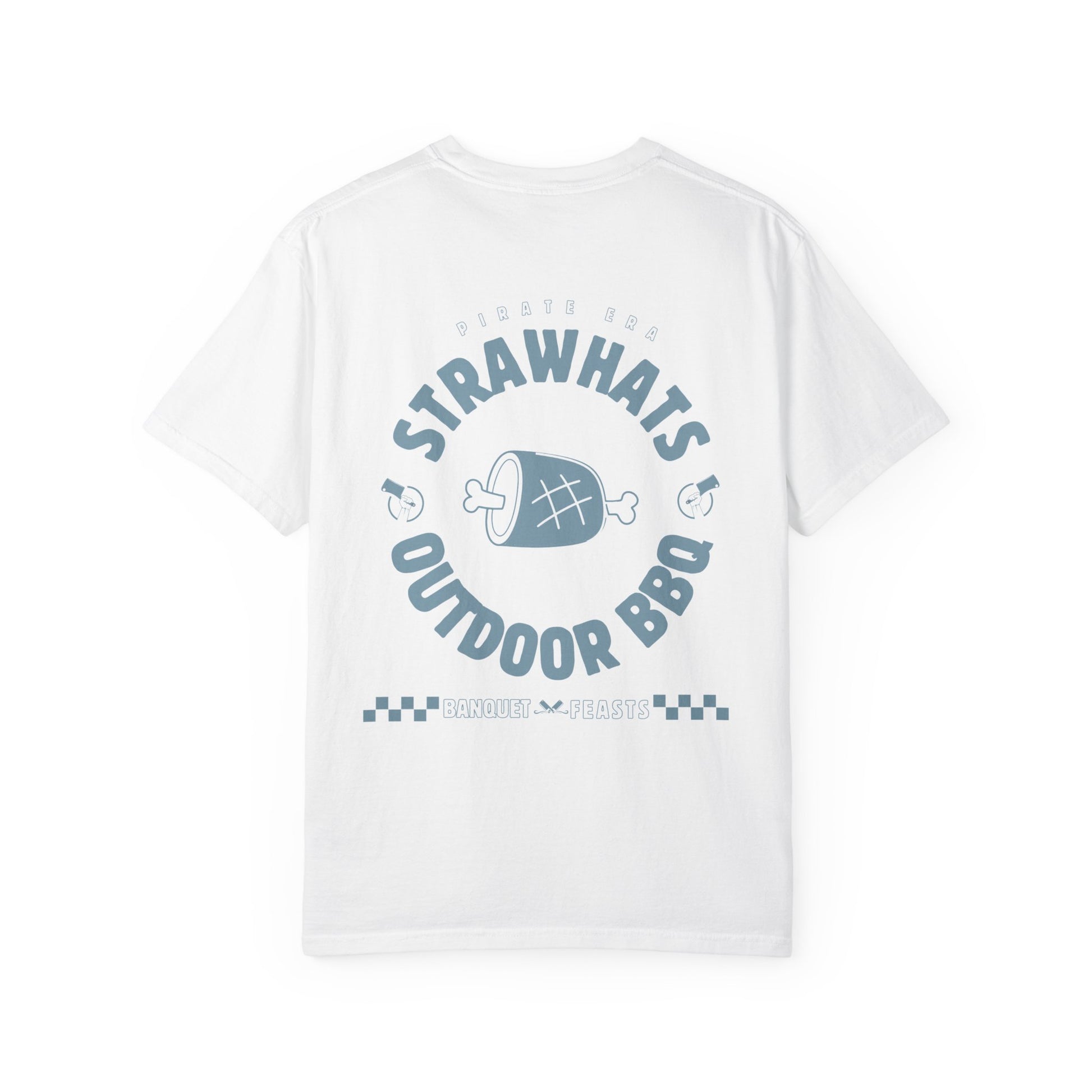 Strawhats Outdoor BBQ T-shirt | Ham Premium Cotton Backprint