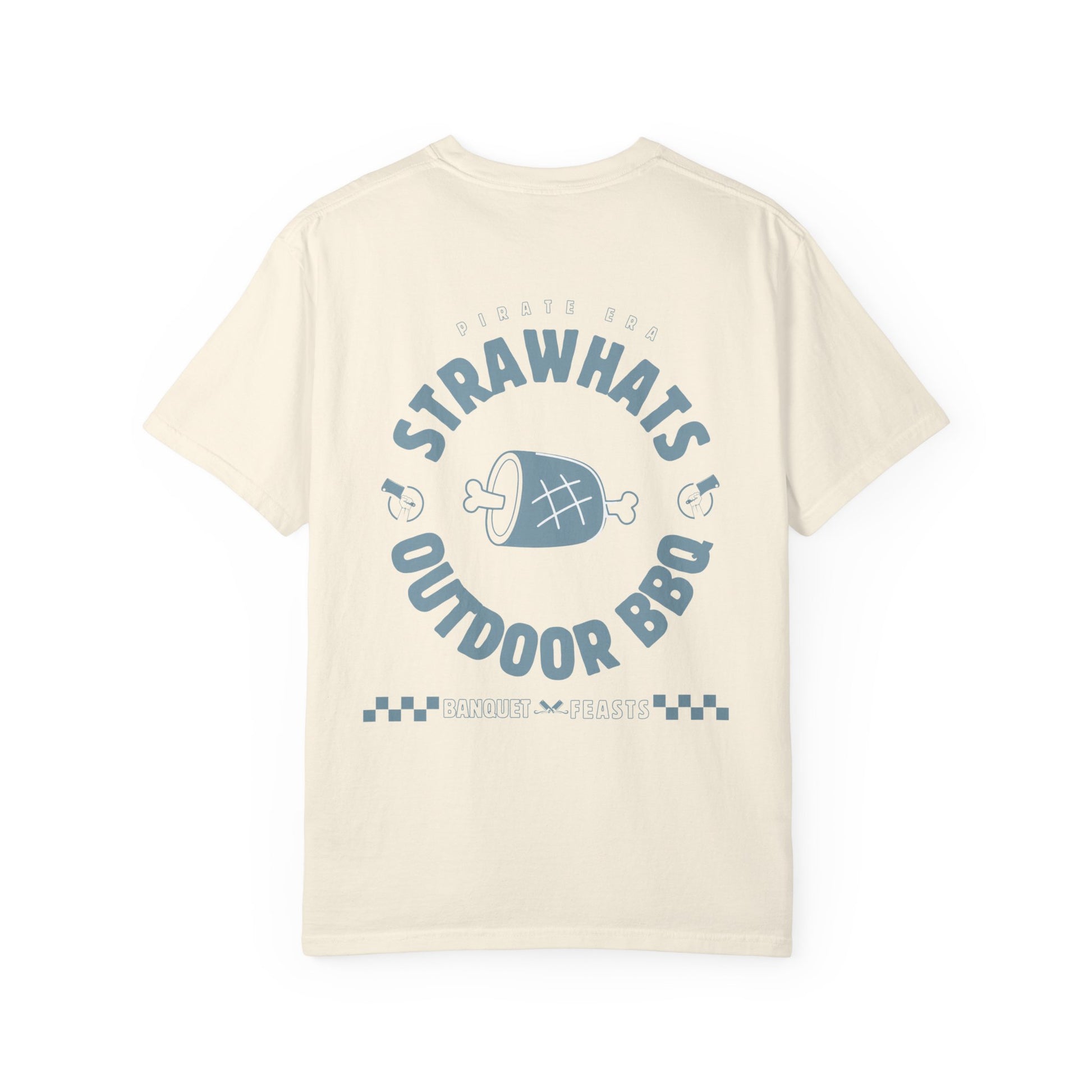 Strawhats Outdoor BBQ T-shirt | Ham Premium Cotton Backprint