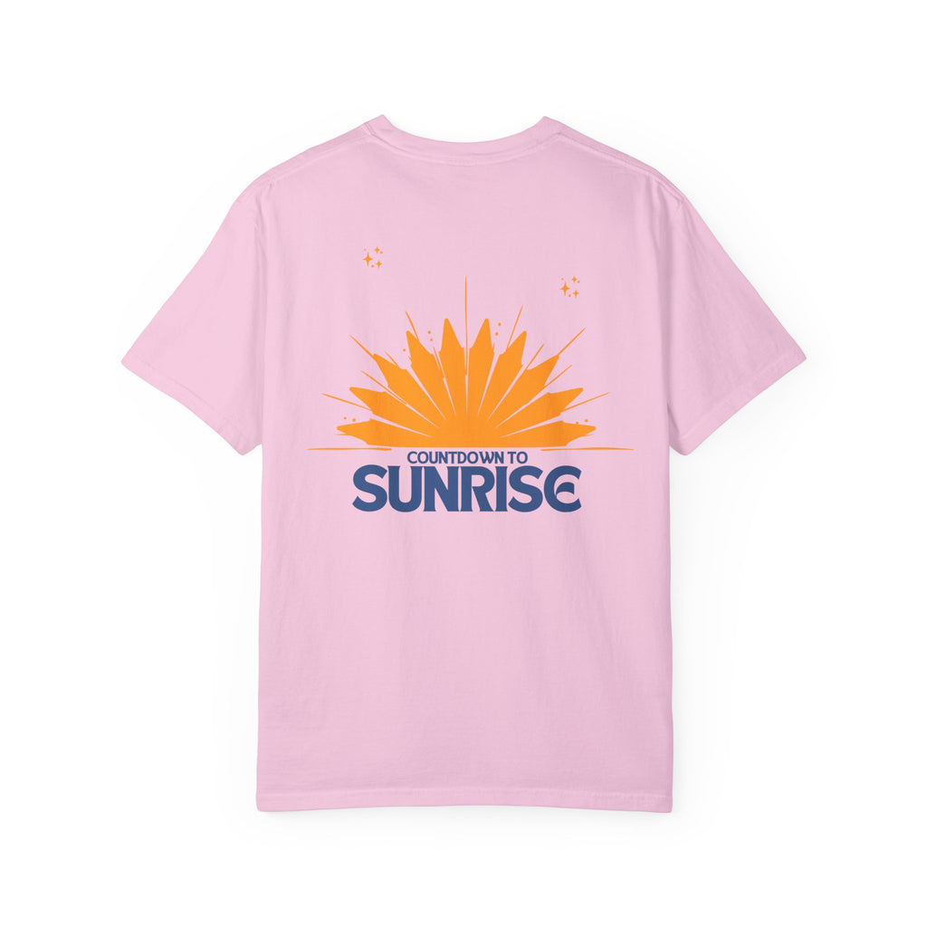 Sunrise Countdown Anime Unisex Garment-Dyed T-Shirt