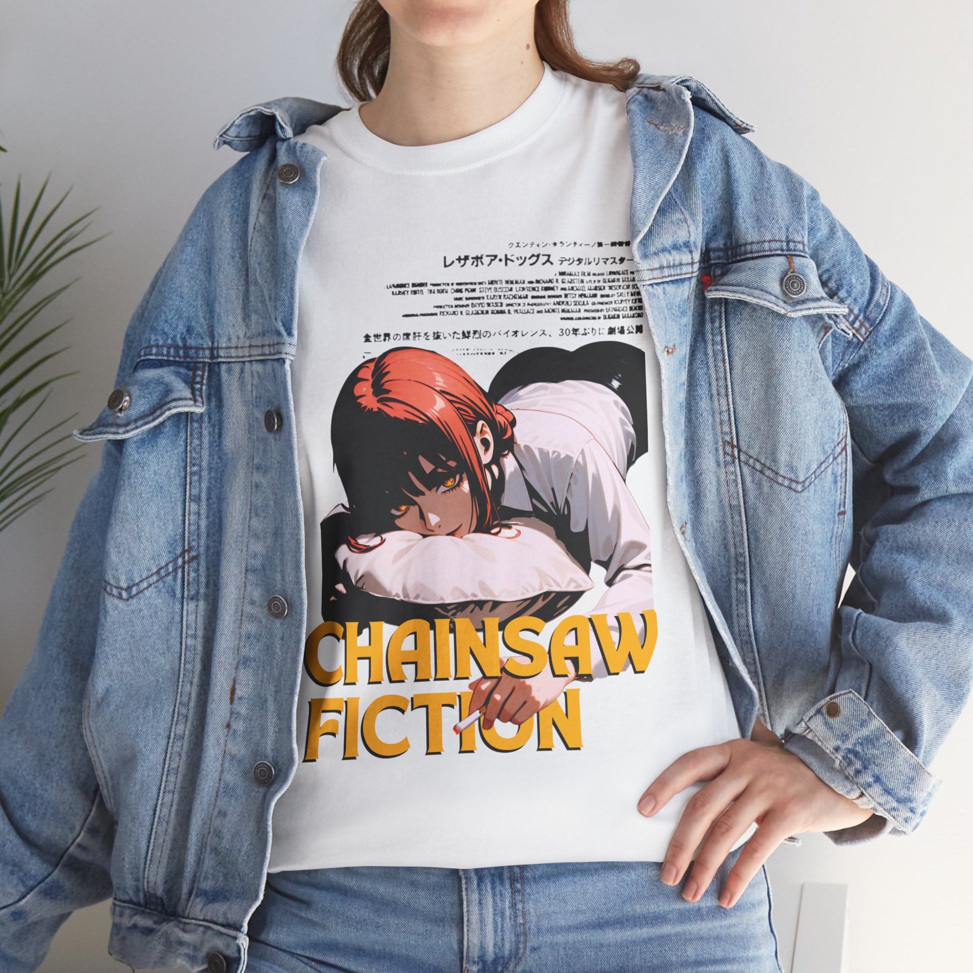 Chainsaw Fiction Anime Tee — Retro Horror Manga Graphic T-Shirt