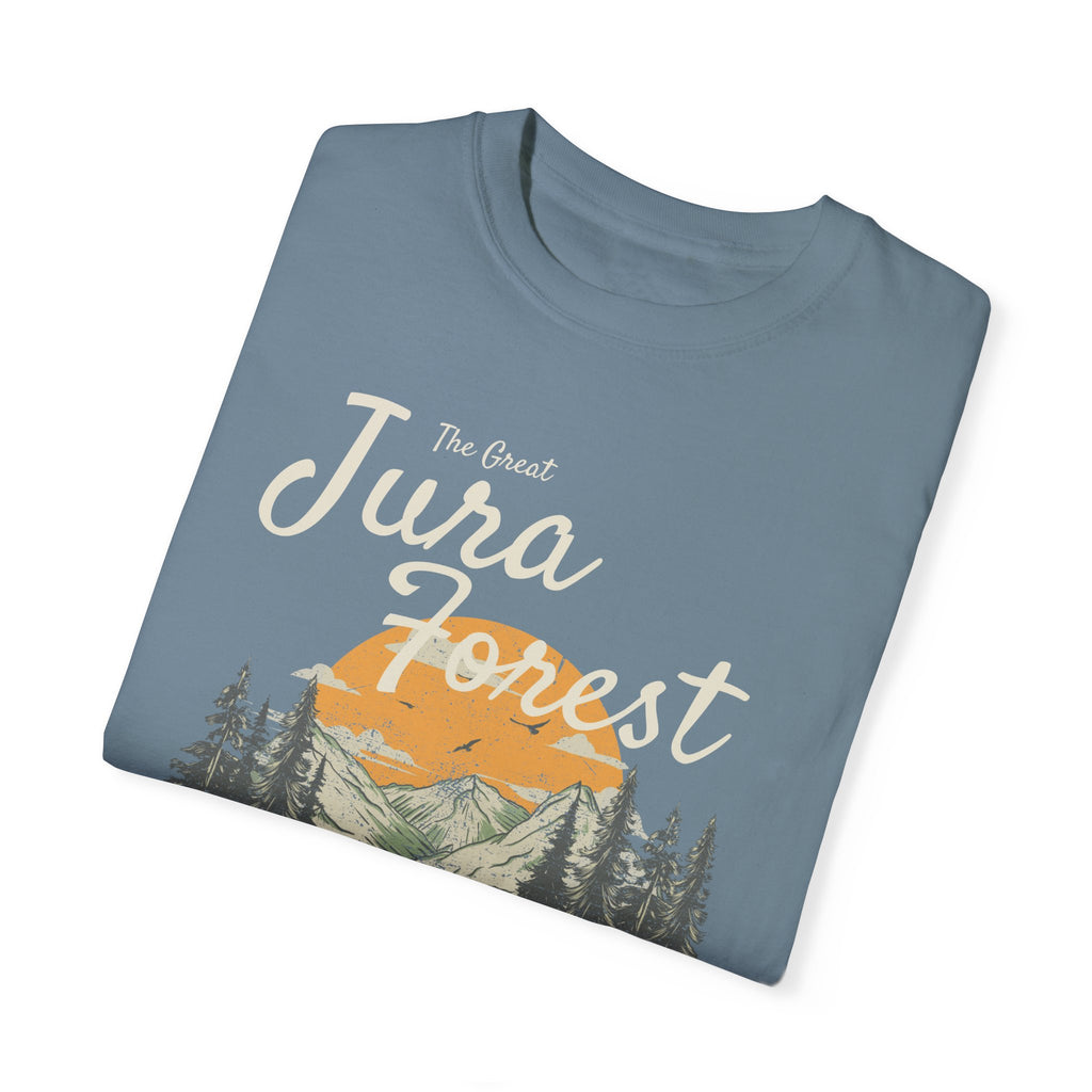 The Great Jura Forest, Monster Nation Retro Style Relaxed Fit Cotton T-Shirt