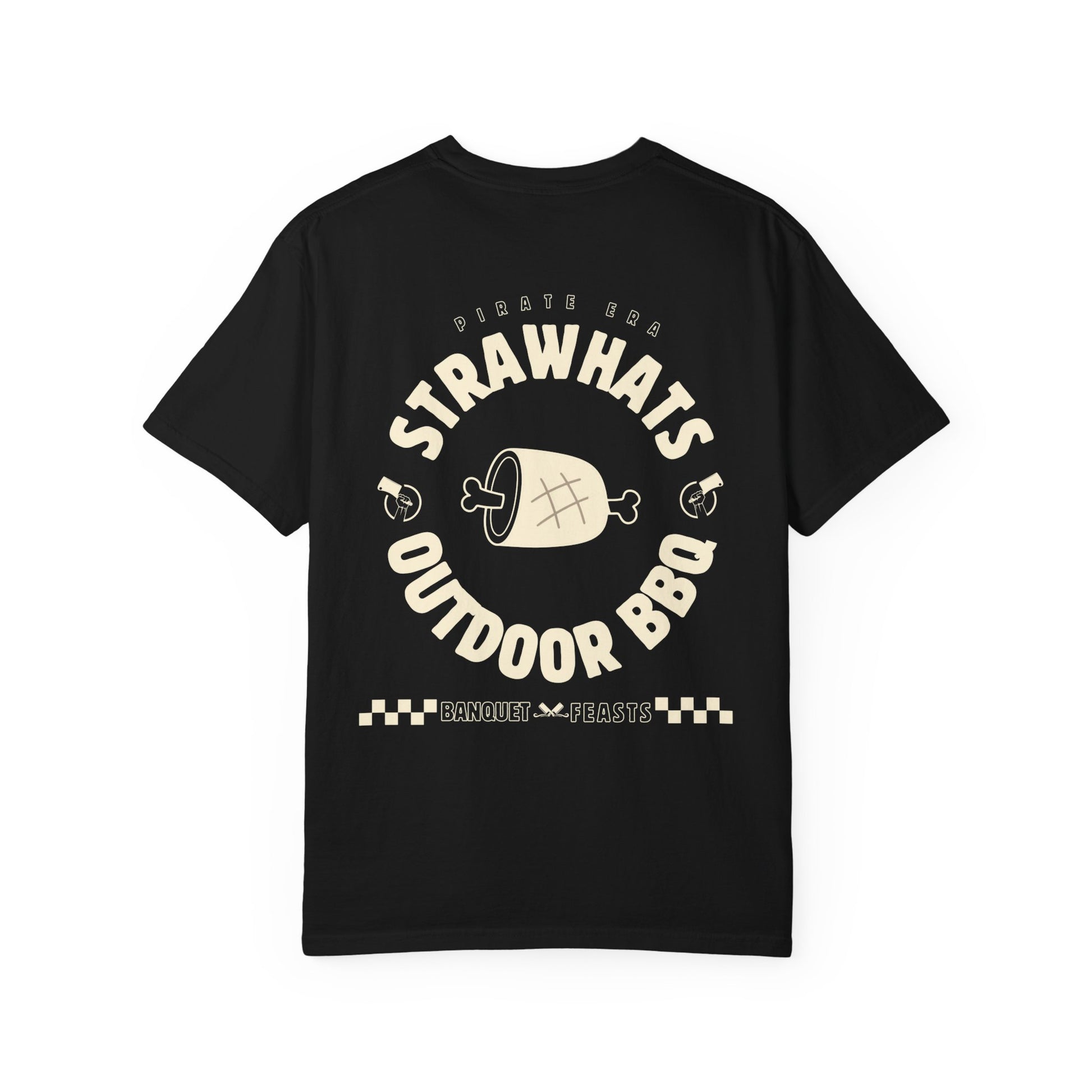 Strawhats Outdoor BBQ T-shirt | Ham Premium Cotton Backprint