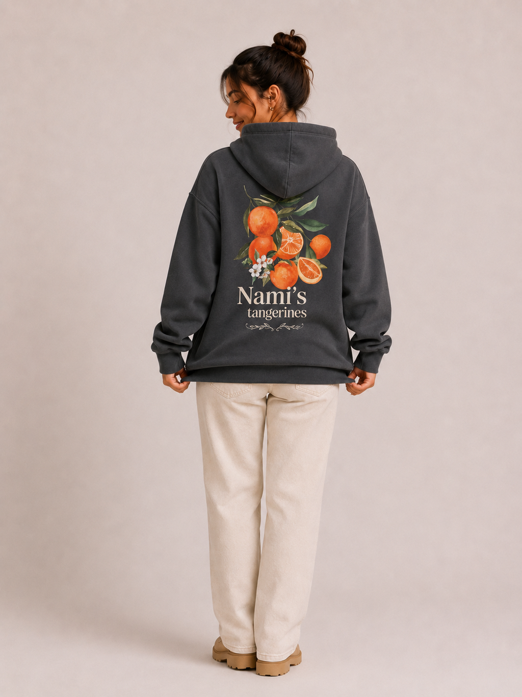 Nami Tangerine Vintage Style Hoodie