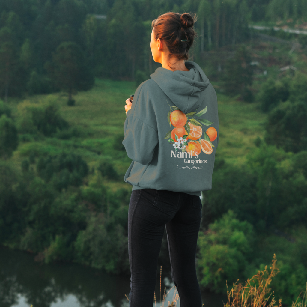 Nami Tangerine Vintage Style Hoodie