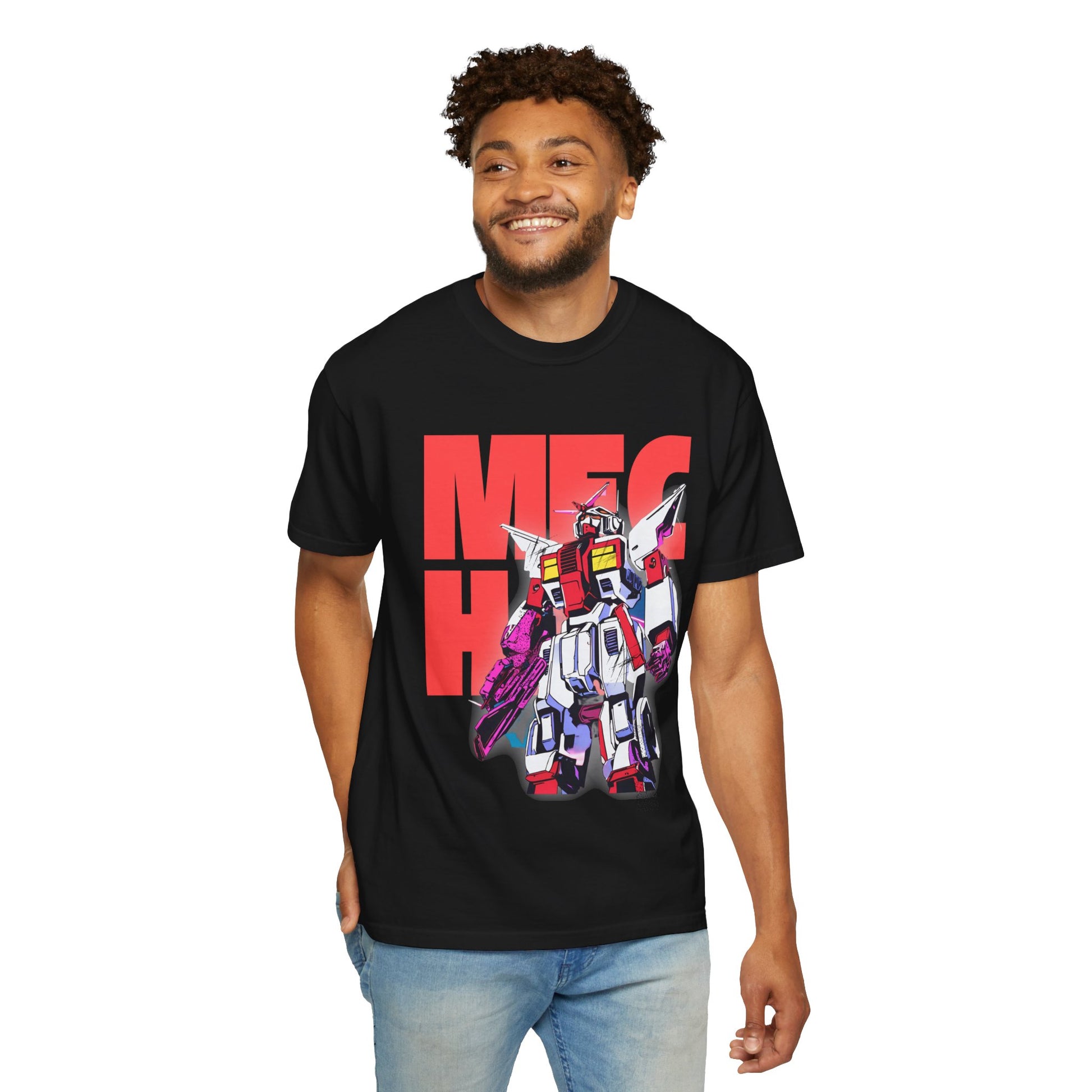 Retro Mech T-Shirt Perfect for Gamers and Anime Fans