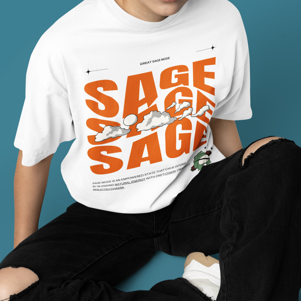 Sage Mode Anime Retro Aesthetic Graphic Tshirt