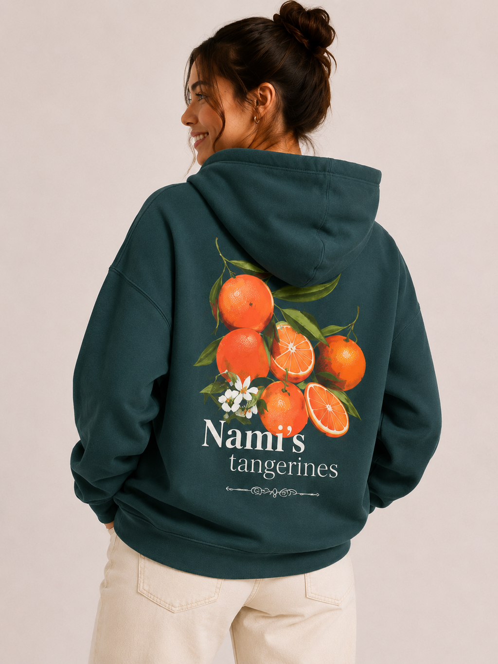 Nami Tangerine Vintage Style Hoodie