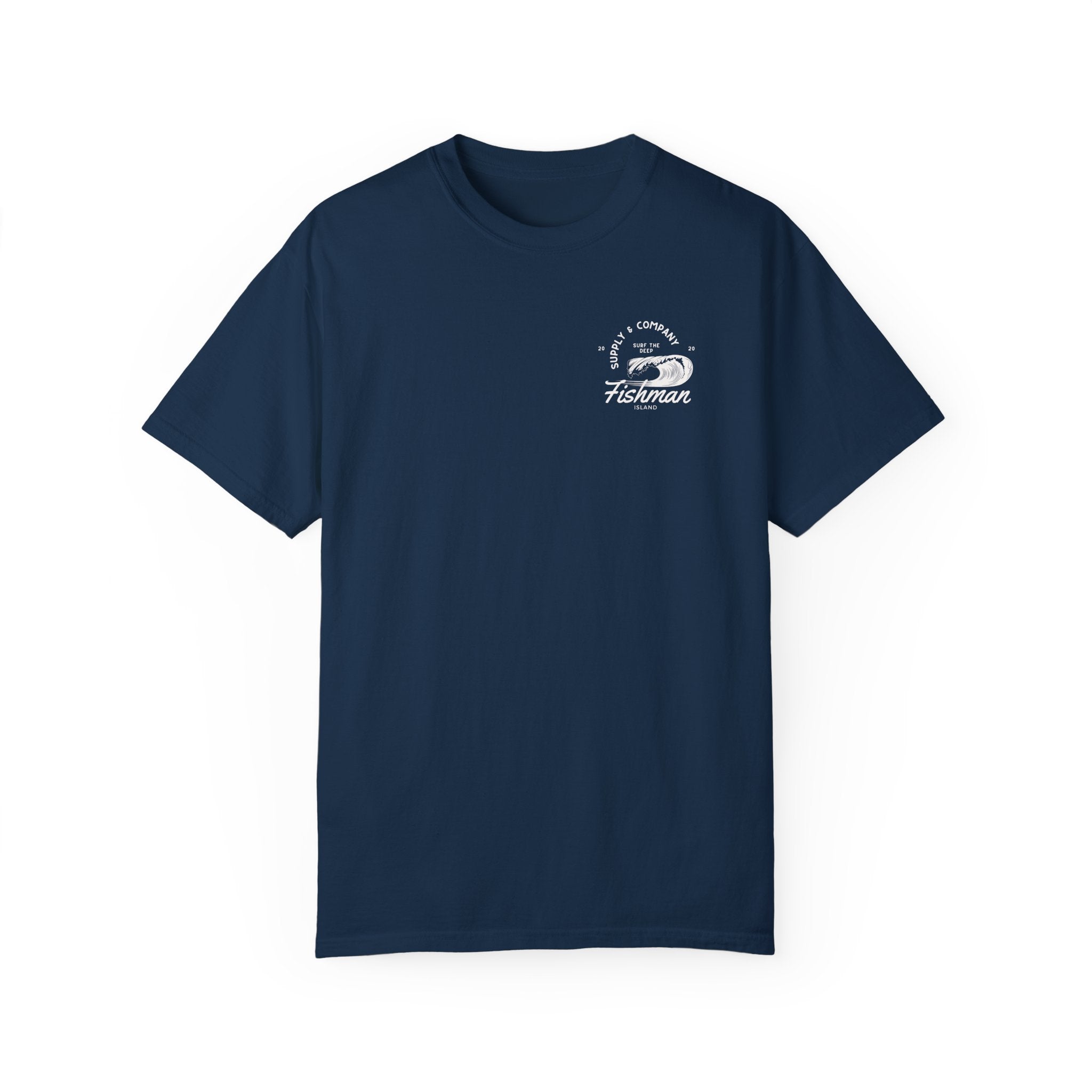 Summer Waves Retro Style Garment-Dyed T-shirt