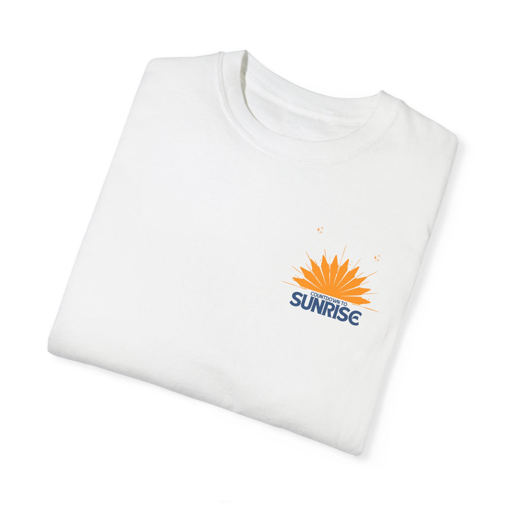 Sunrise Countdown Anime Unisex Garment-Dyed T-Shirt