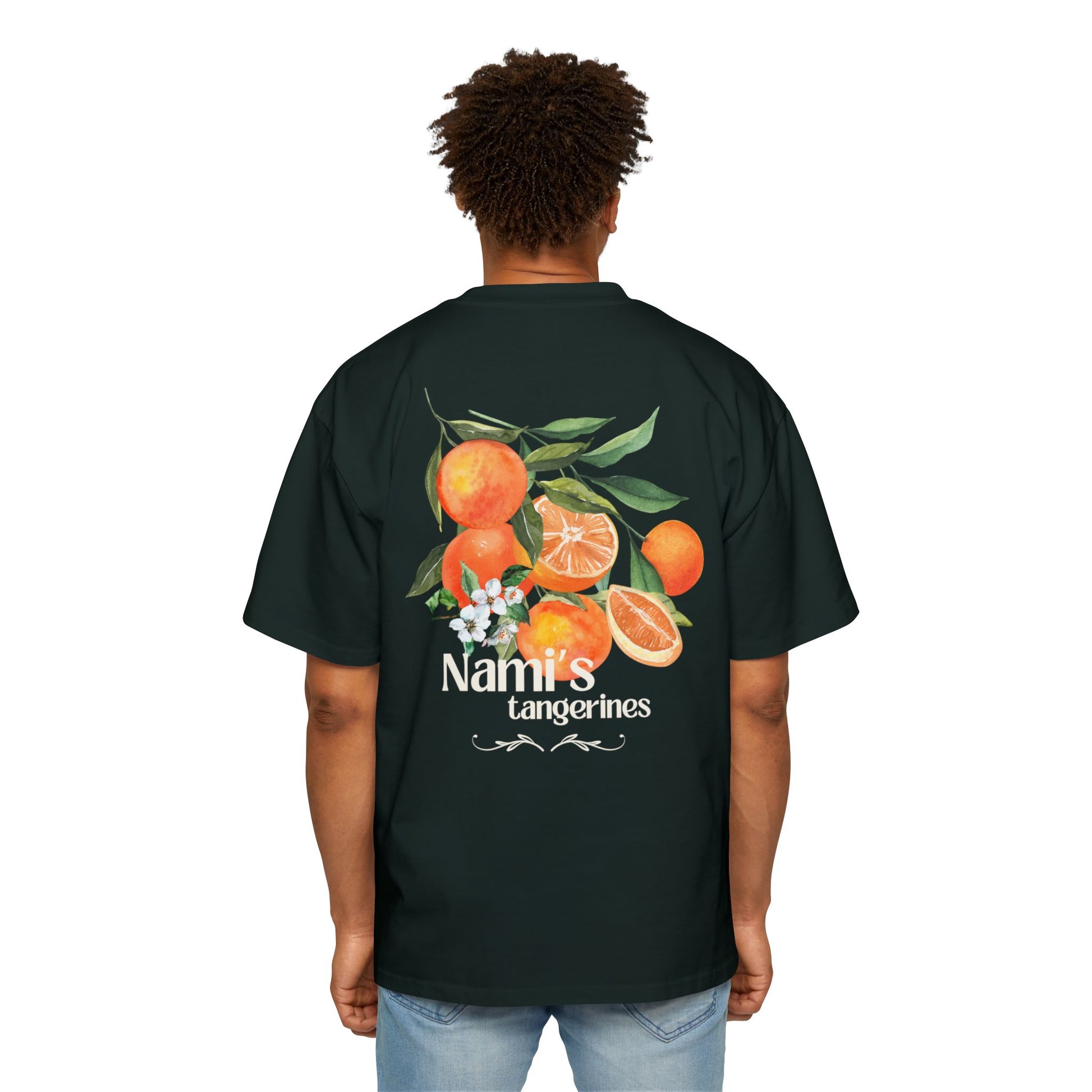 Nami Tangerine Oversized Heavy Cotton T-Shirt