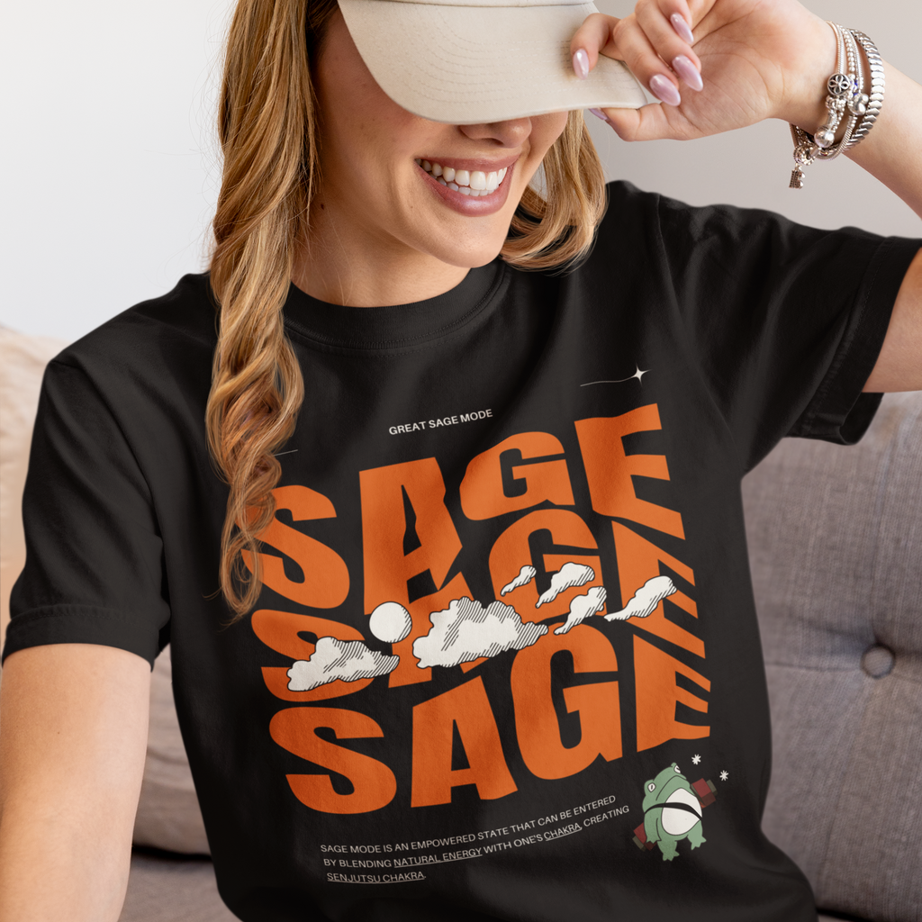 Sage Mode Anime Retro Aesthetic Graphic Tshirt