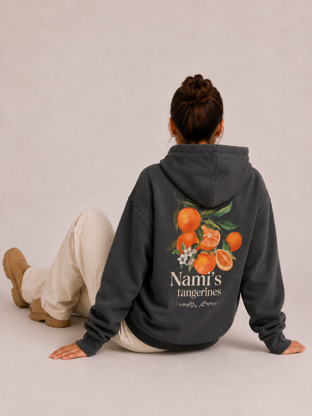 Nami Tangerine Vintage Style Hoodie