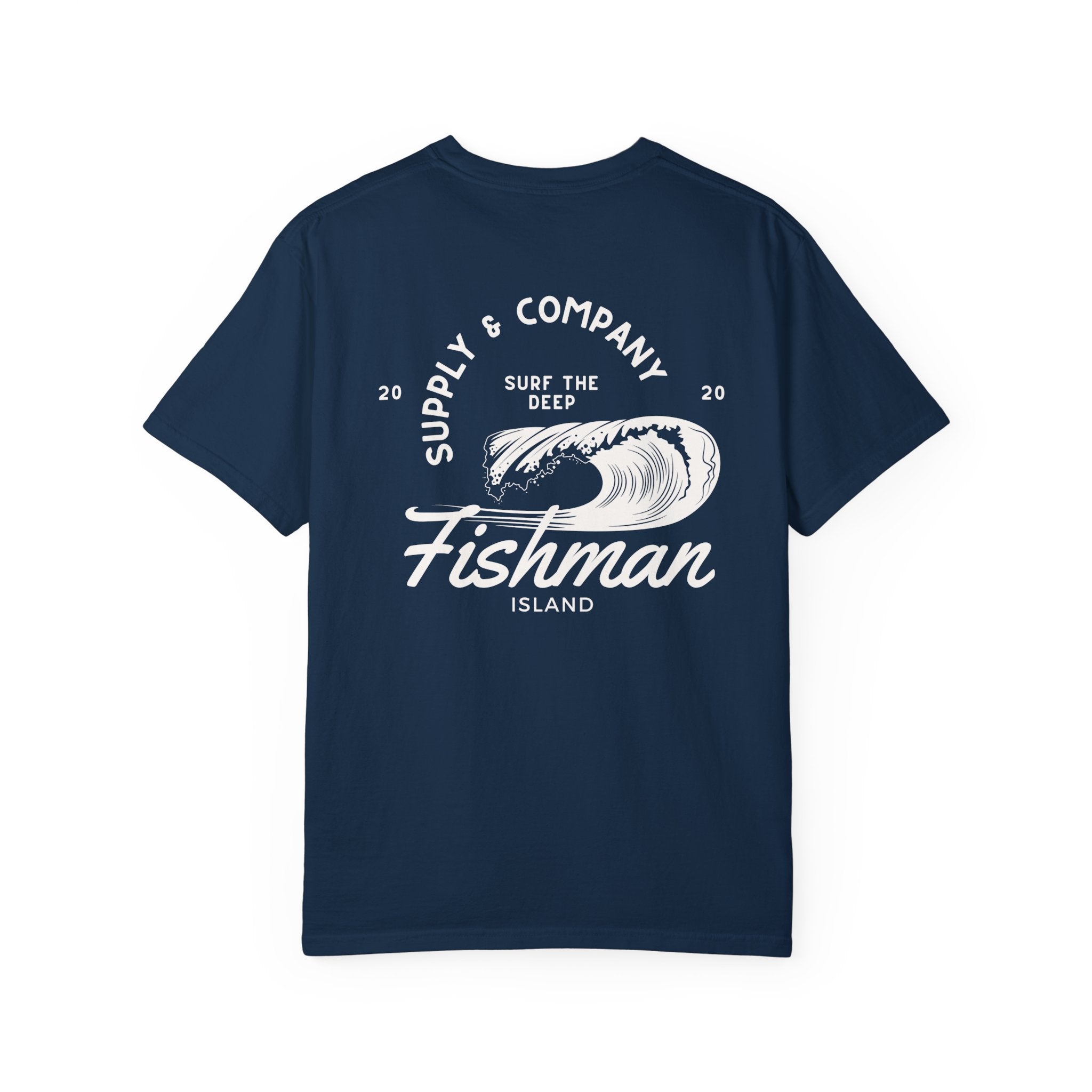 Summer Waves Retro Style Garment-Dyed T-shirt