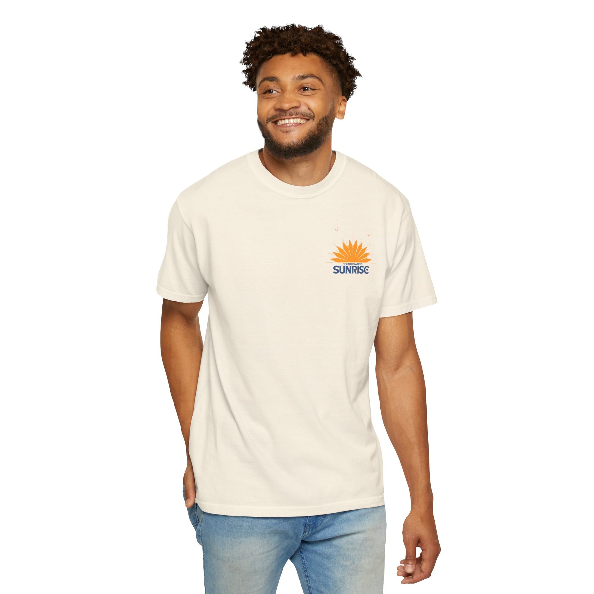 Sunrise Countdown Anime Unisex Garment-Dyed T-Shirt