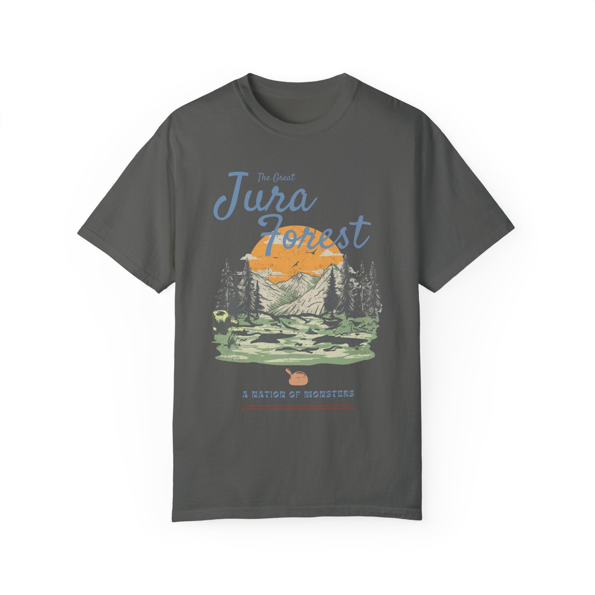 The Great Jura Forest, Monster Nation Retro Style Relaxed Fit Cotton T-Shirt