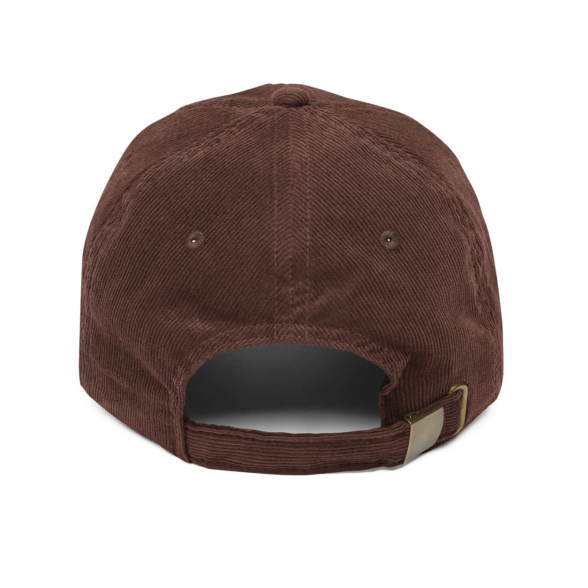 Vintage Corduroy Cap with Embroidered 'Kaiju' - Stylish anime Hat for Casual Wear