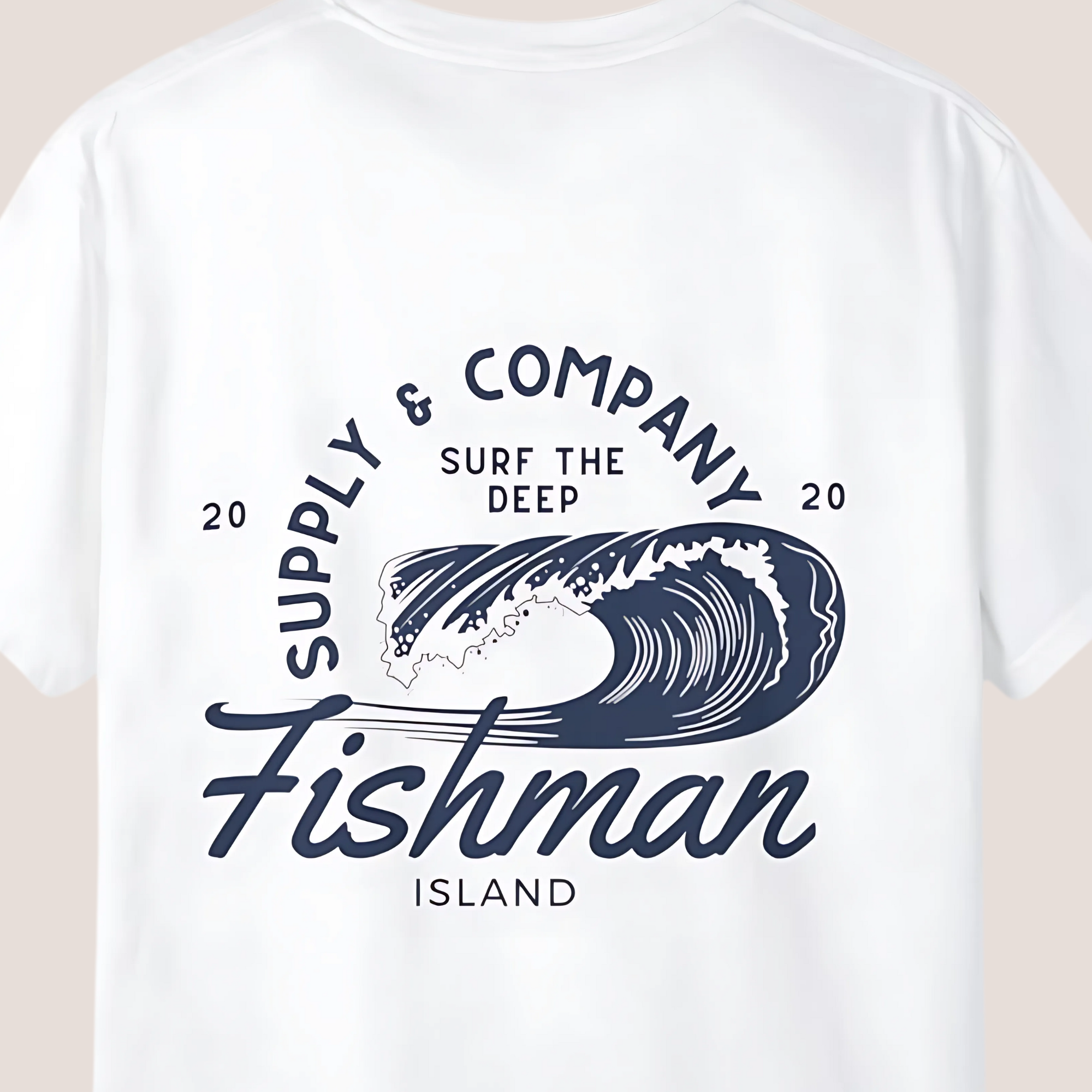 Summer Waves Retro Style Garment-Dyed T-shirt