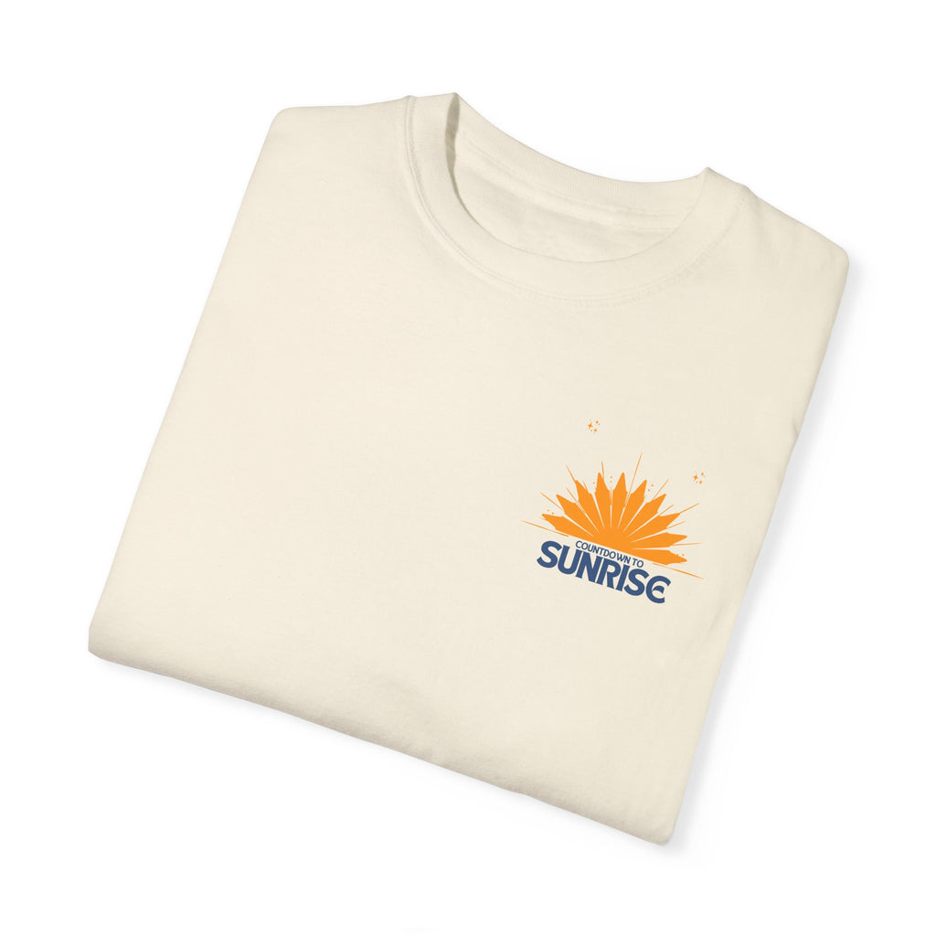 Sunrise Countdown Anime Unisex Garment-Dyed T-Shirt
