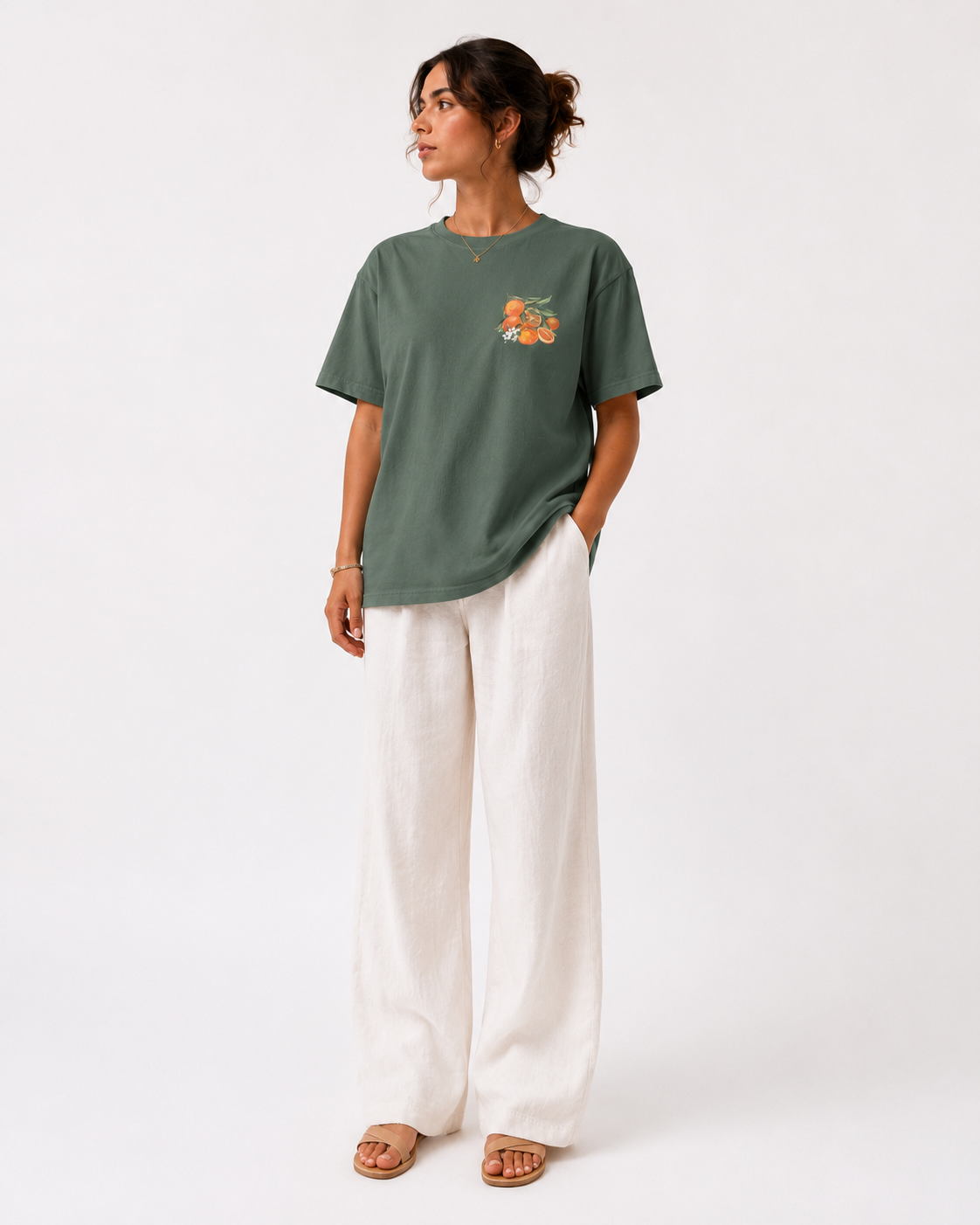 Nami's Tangerine Relaxed Fit Signature T-Shirt