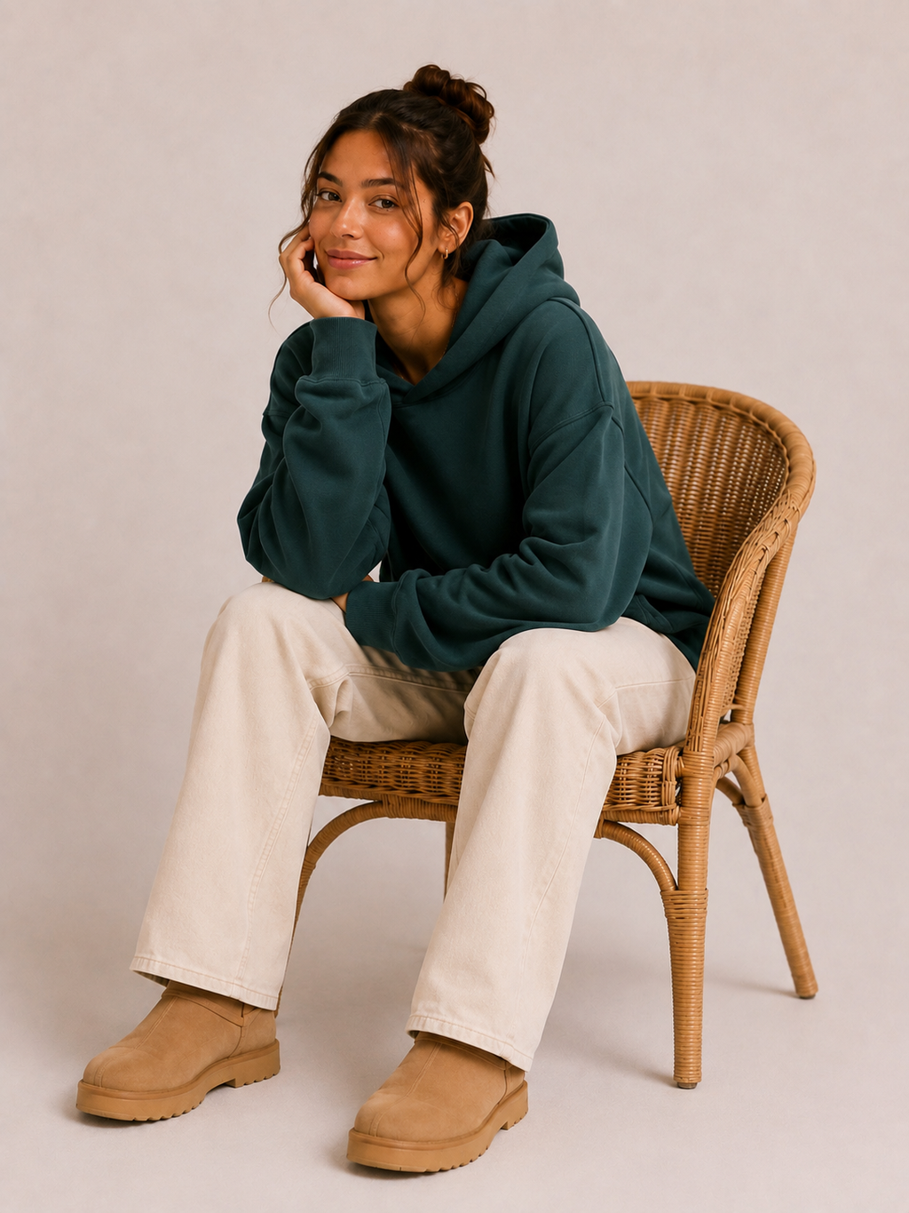 Nami Tangerine Vintage Style Hoodie