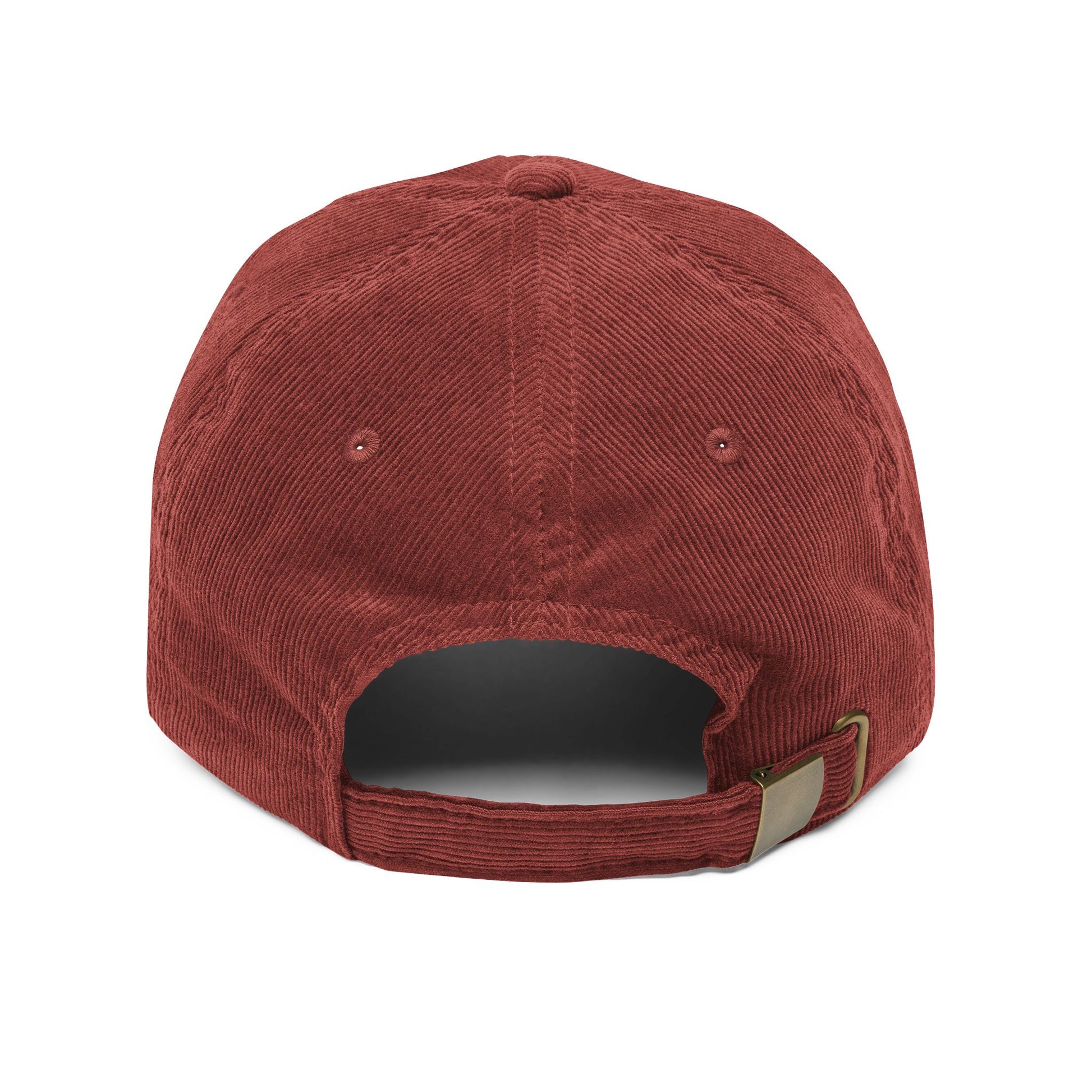 Vintage Corduroy Cap with Embroidered 'Kaiju' - Stylish anime Hat for Casual Wear