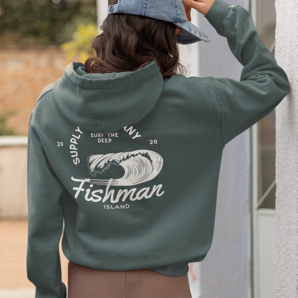 Anime Summer Waves Vintage Relax Fit Unisex Garment-Dyed Hoodie