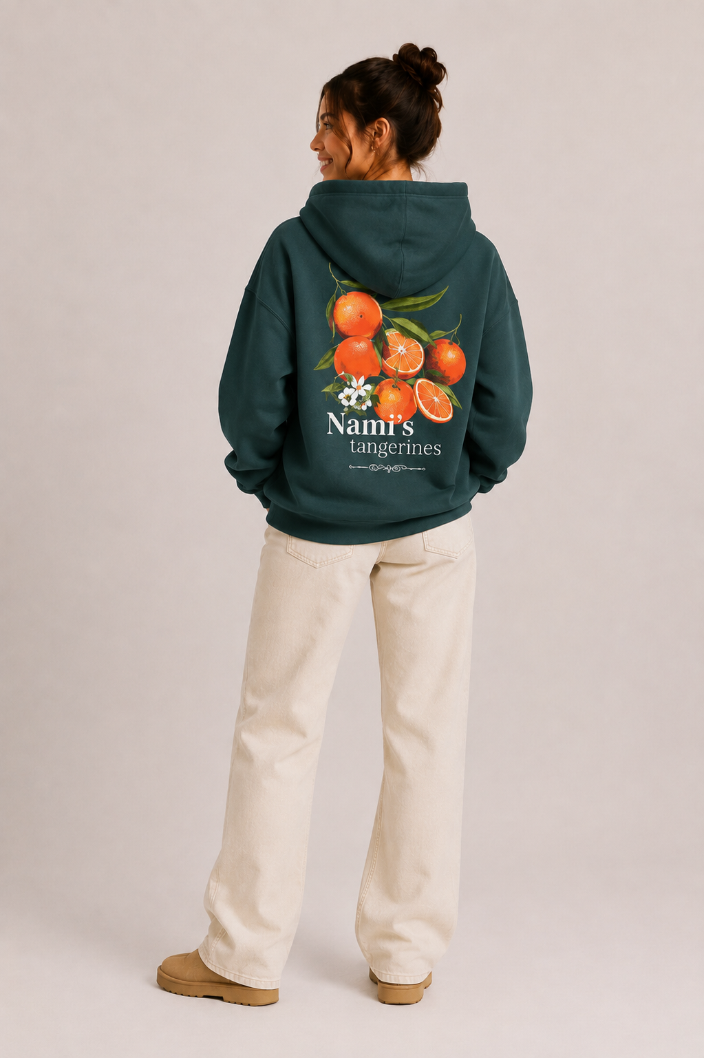 Nami Tangerine Vintage Style Hoodie