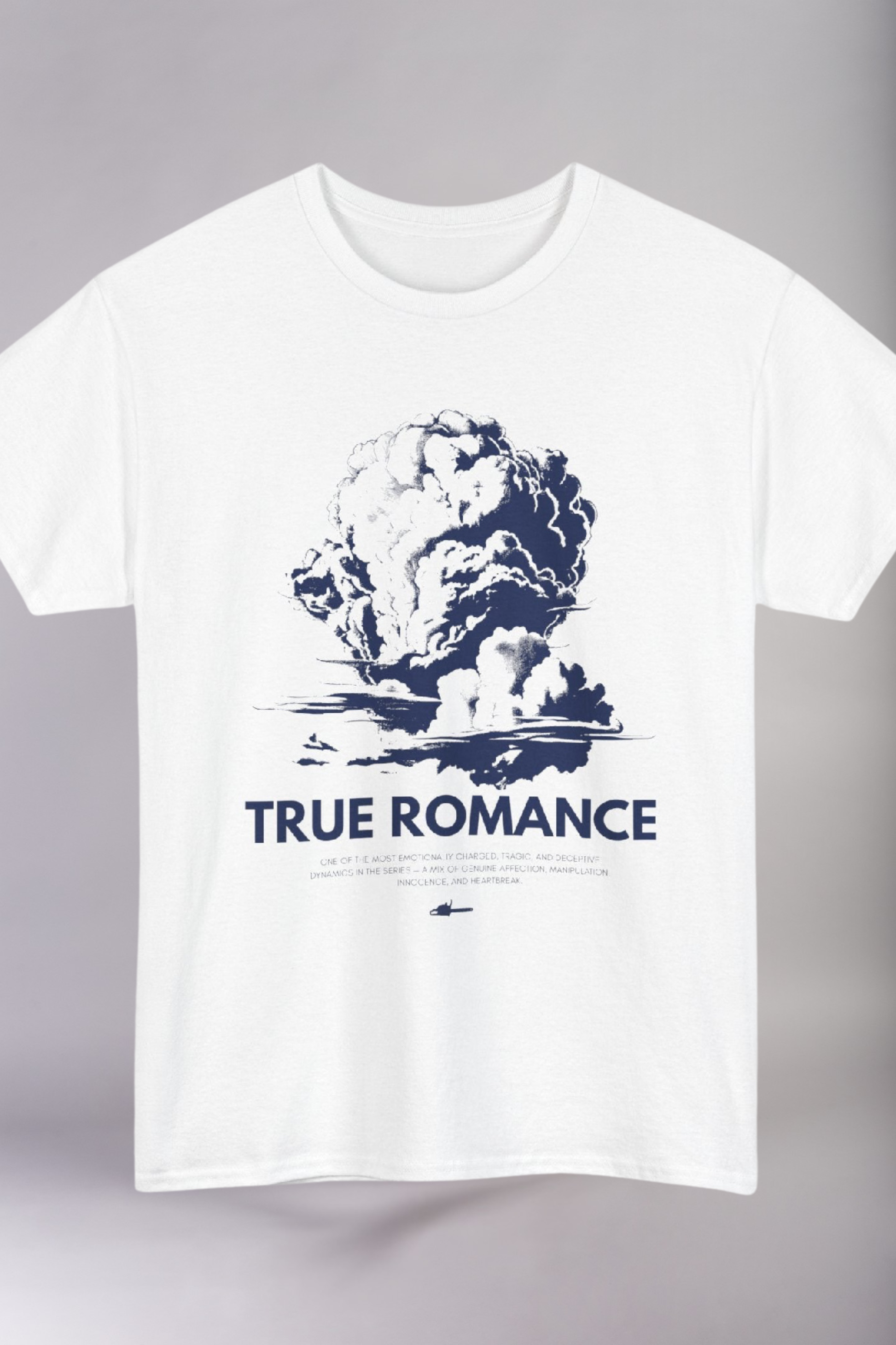 True Romance T‑Shirt — Vintage Cloud Explosion Graphic Tee