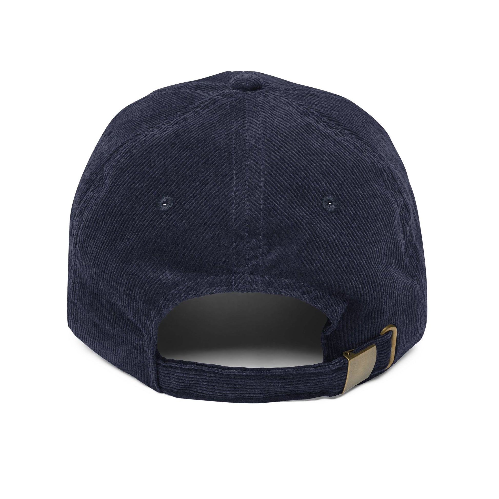 Vintage Corduroy Cap with Embroidered 'Kaiju' - Stylish anime Hat for Casual Wear