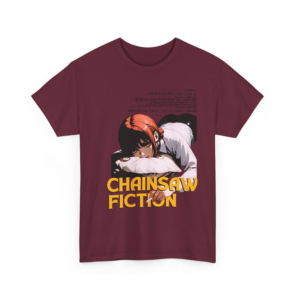 Chainsaw Fiction Anime Tee — Retro Horror Manga Graphic T-Shirt