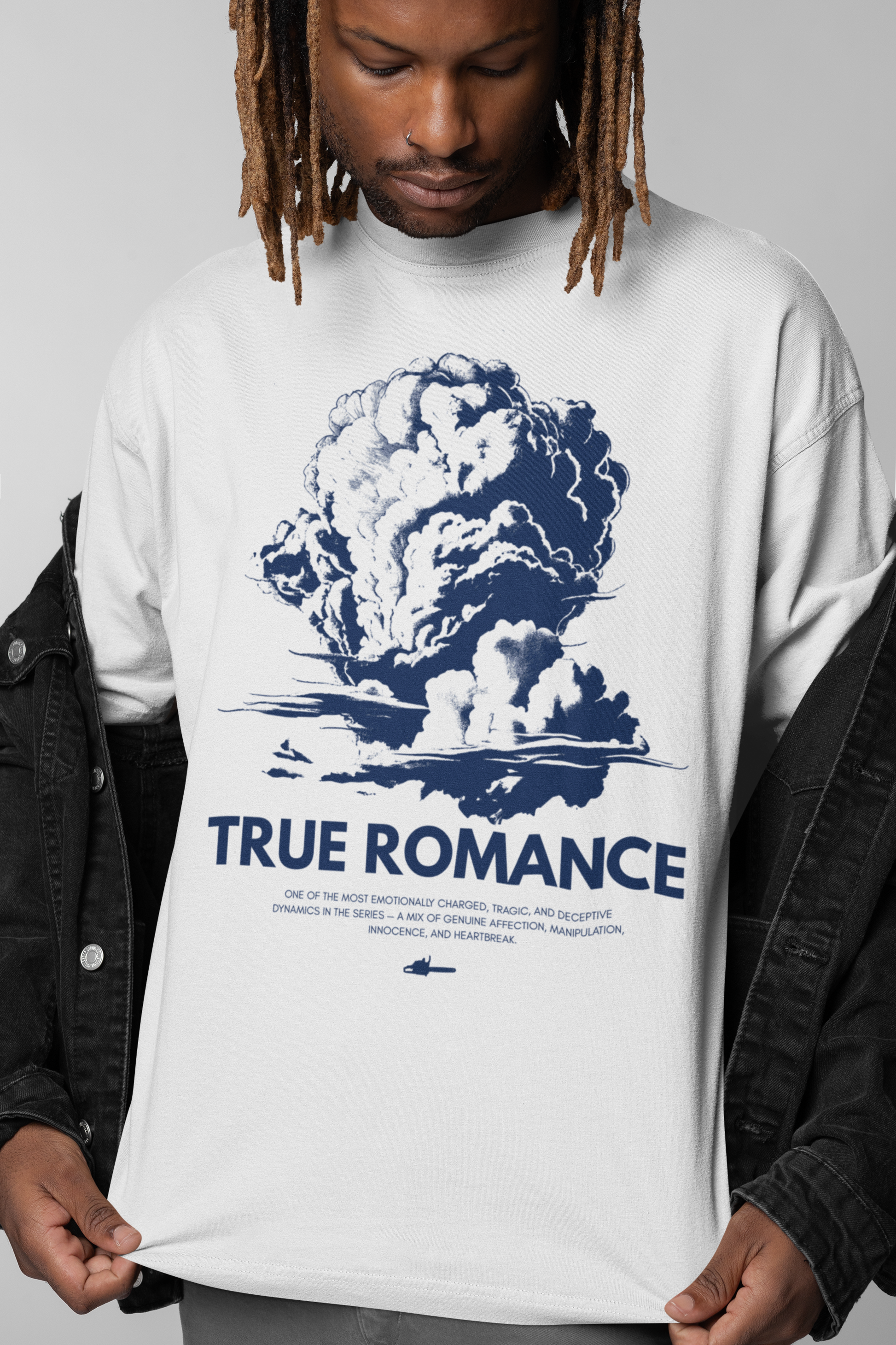 True Romance T‑Shirt — Vintage Cloud Explosion Graphic Tee
